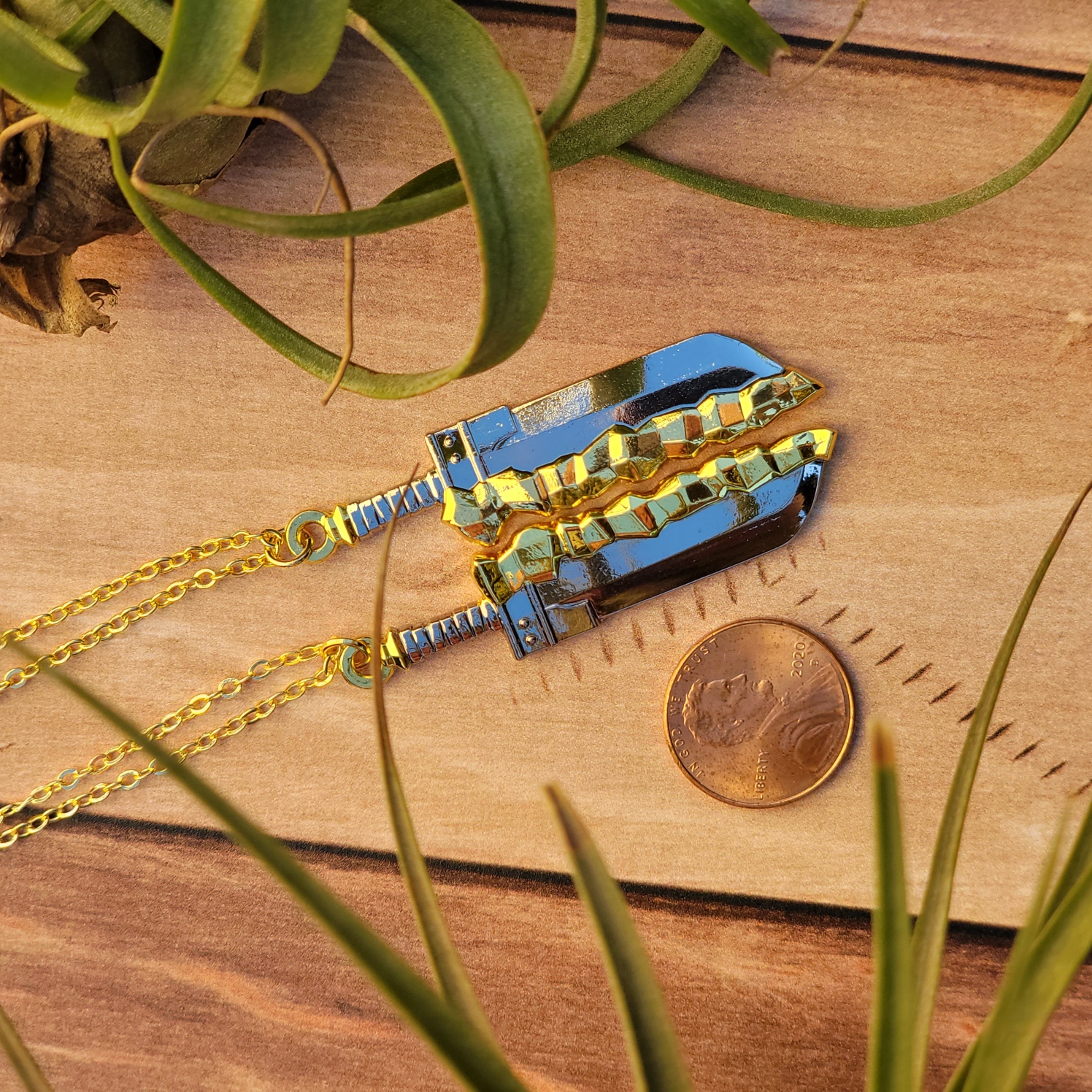 Kintsugi Sword Necklace Pair