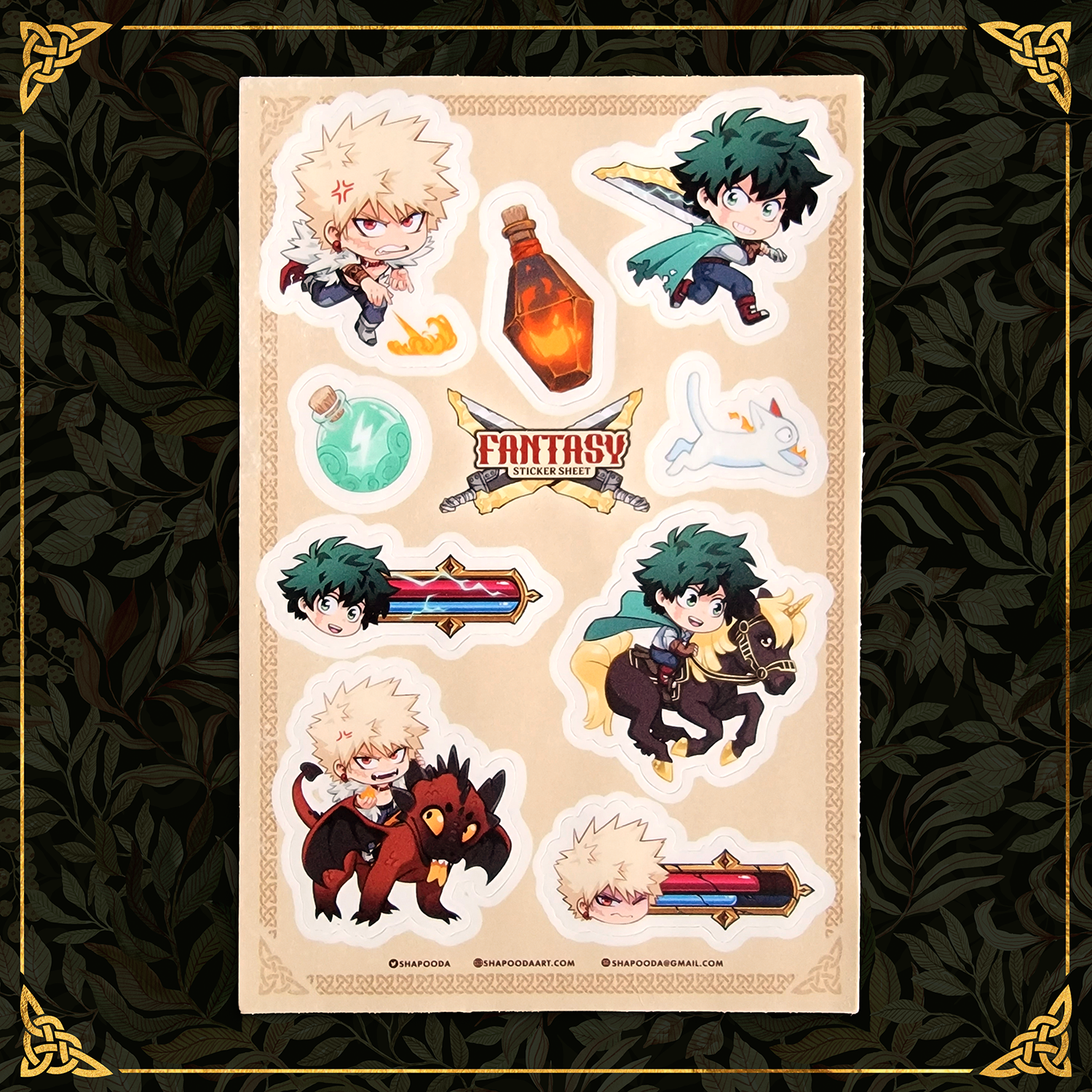 RPG Sticker Sheet