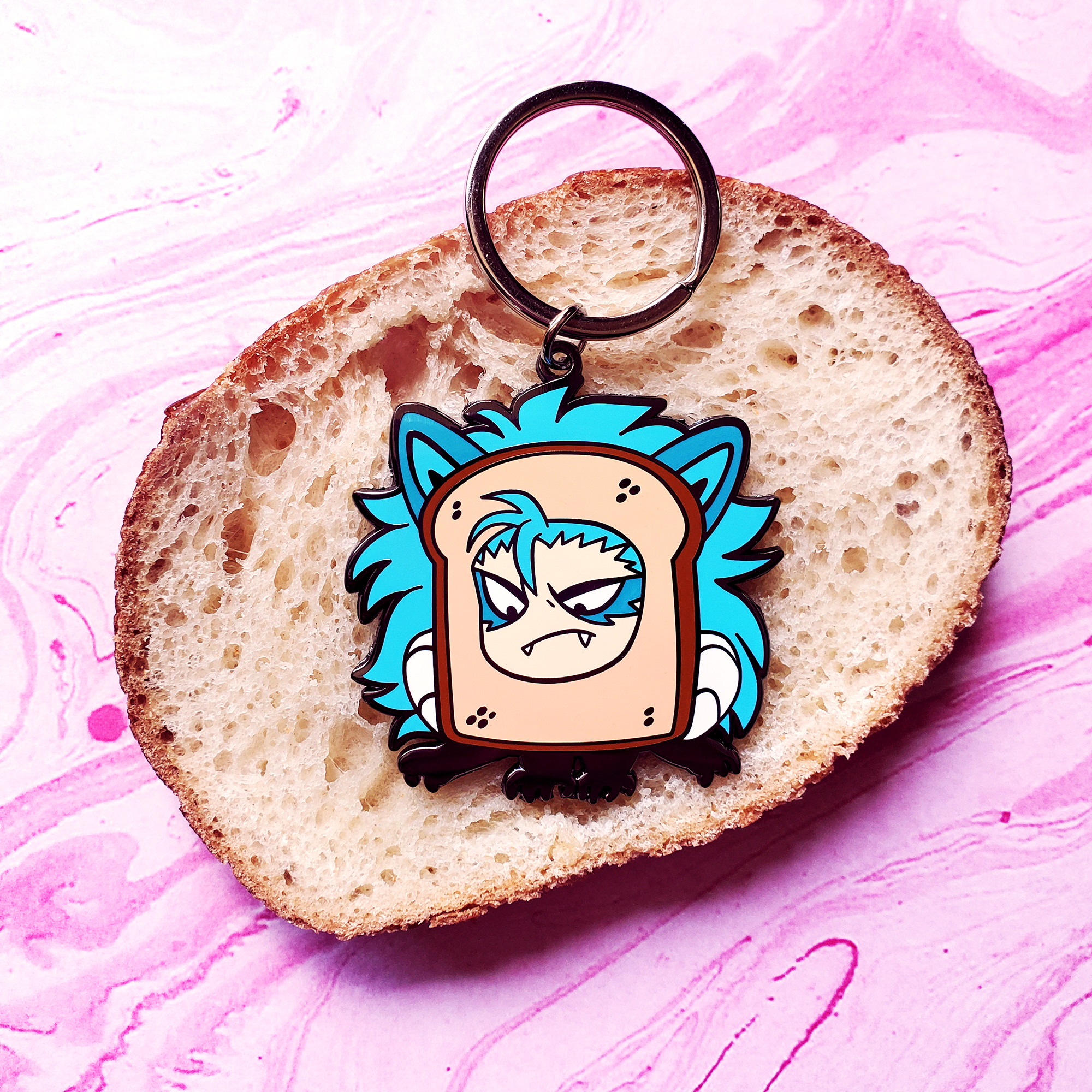 Inbred Kitty Keychain