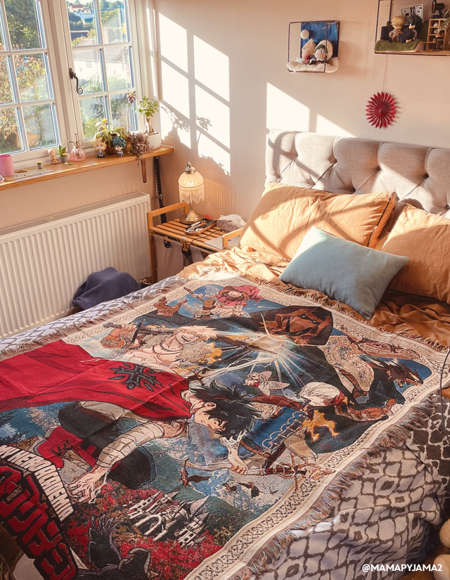 Fantasy BNHA throw blanket