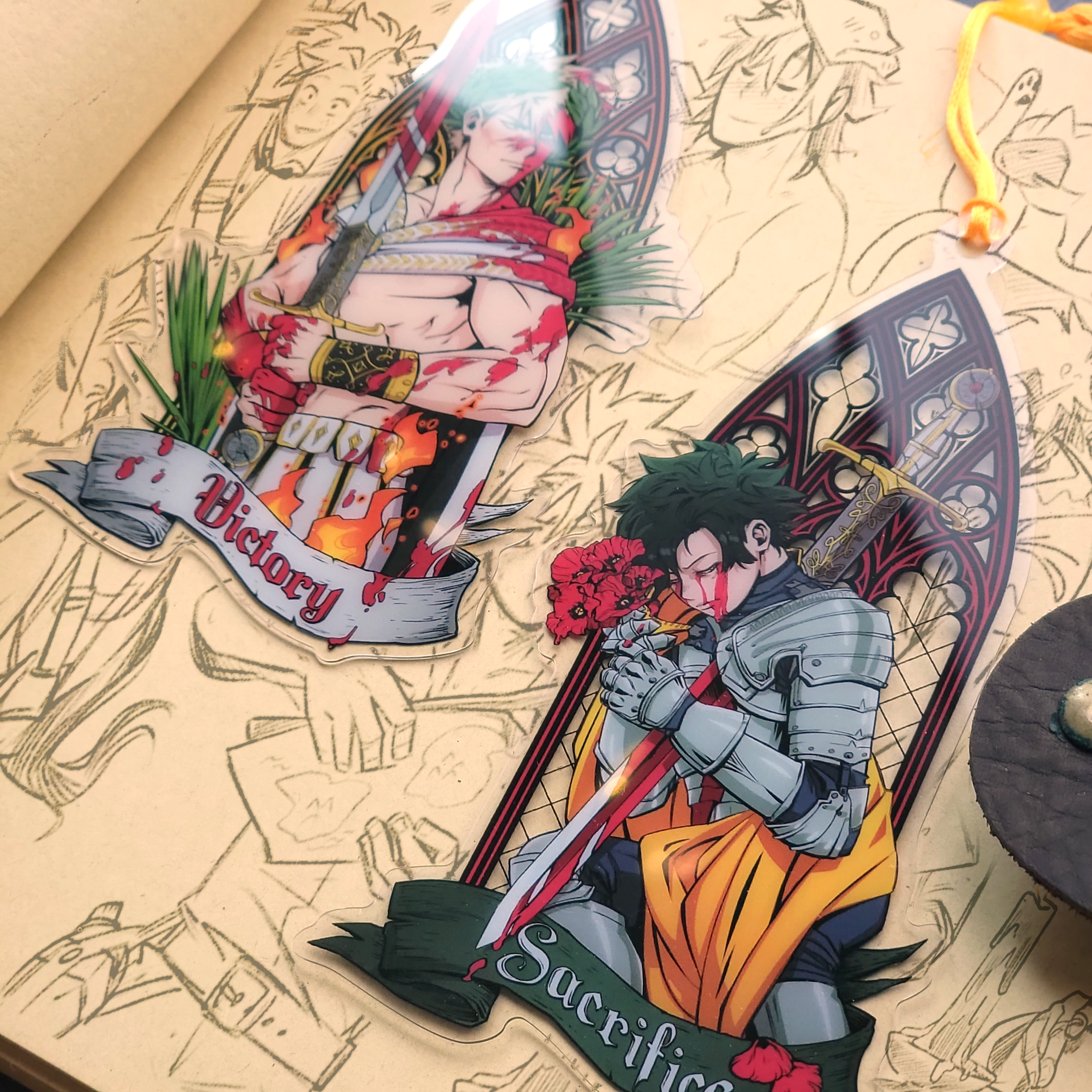 Fantasy Stained Glass Bookmarks