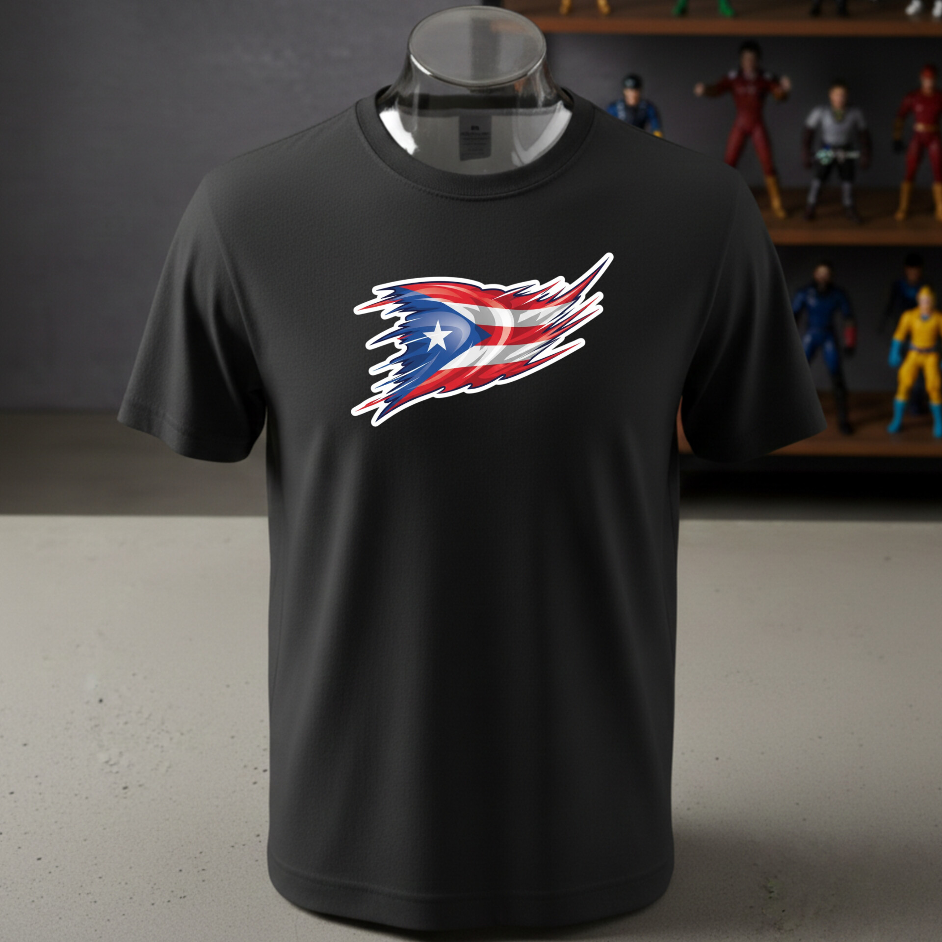 Puerto Rico Flag Graphic T-Shirt