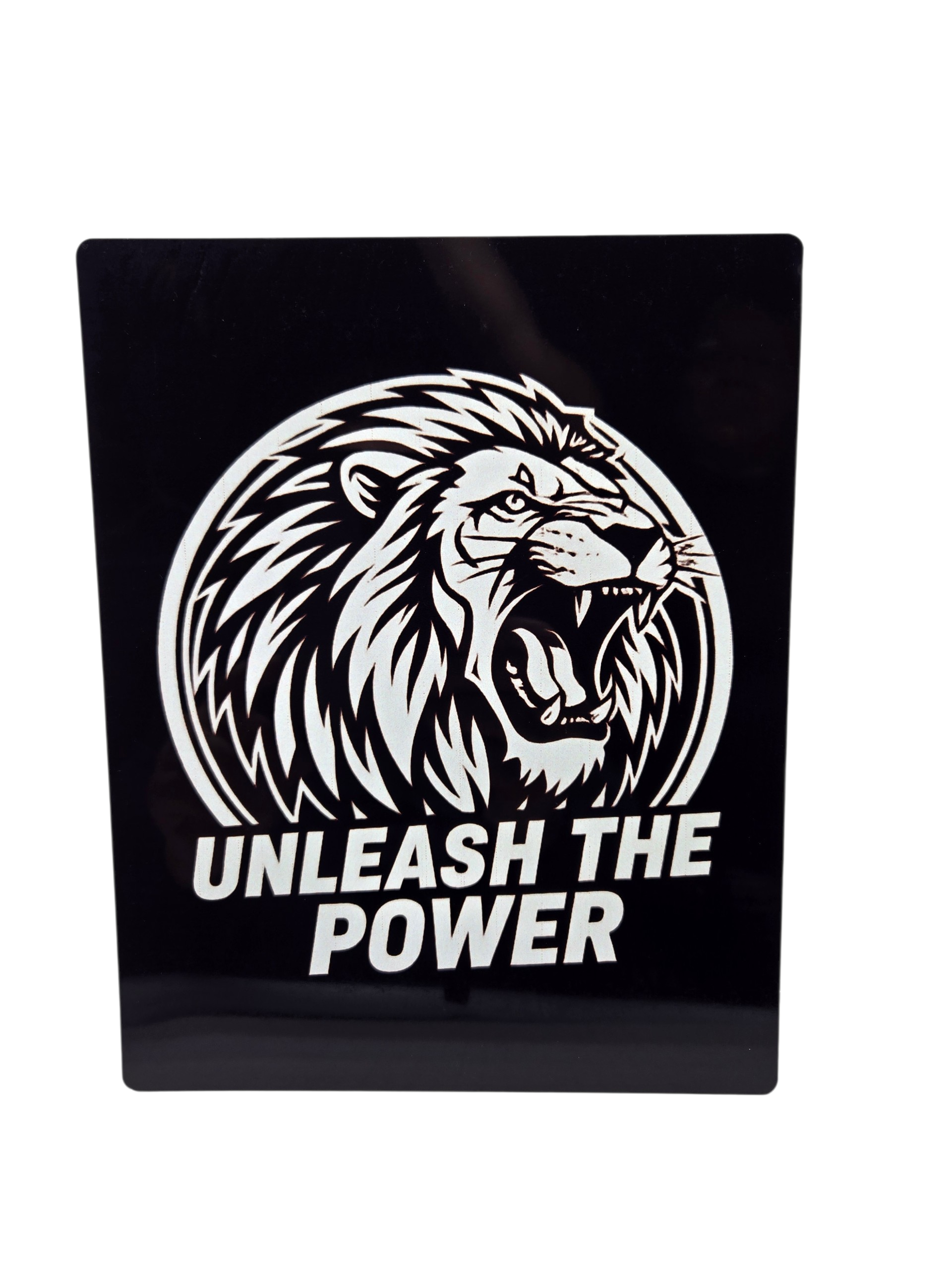 Lion Motivation Wall Art Aluminum Sign 