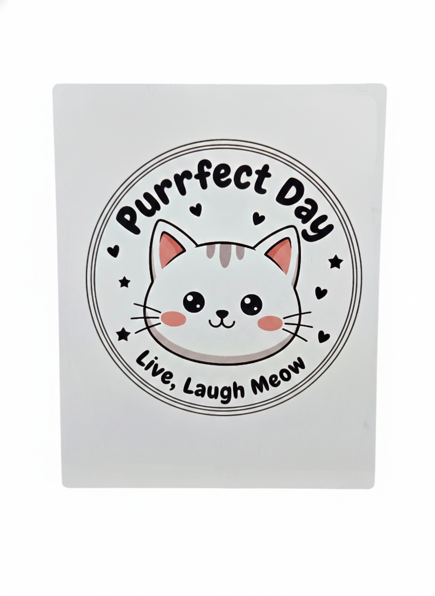 Purrfect Day Cat Aluminum Sign 