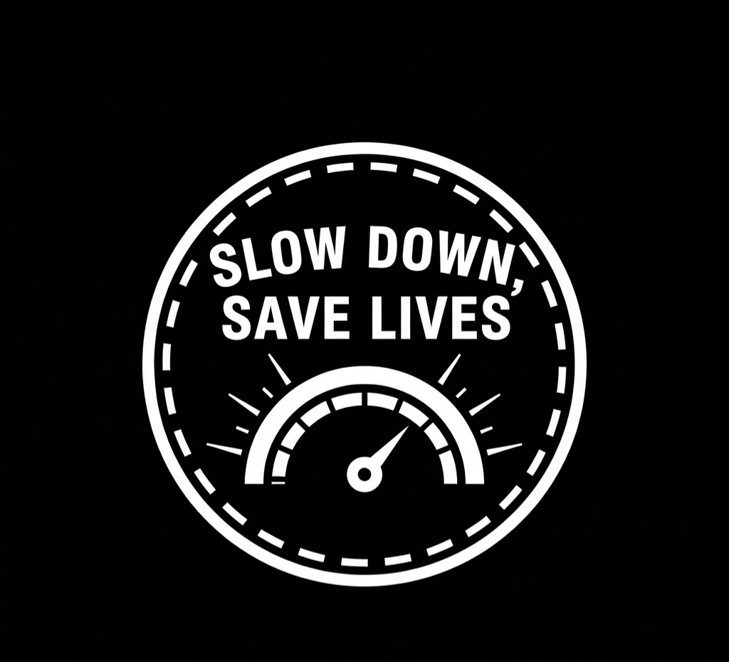 Slow Down Save Lives Car Decal Sticker