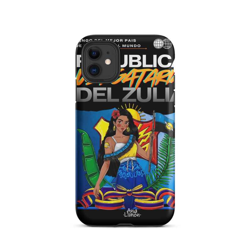 Tough Case for iPhone® REPUBLICAVERGATARIA DEL ZULIA MUJER