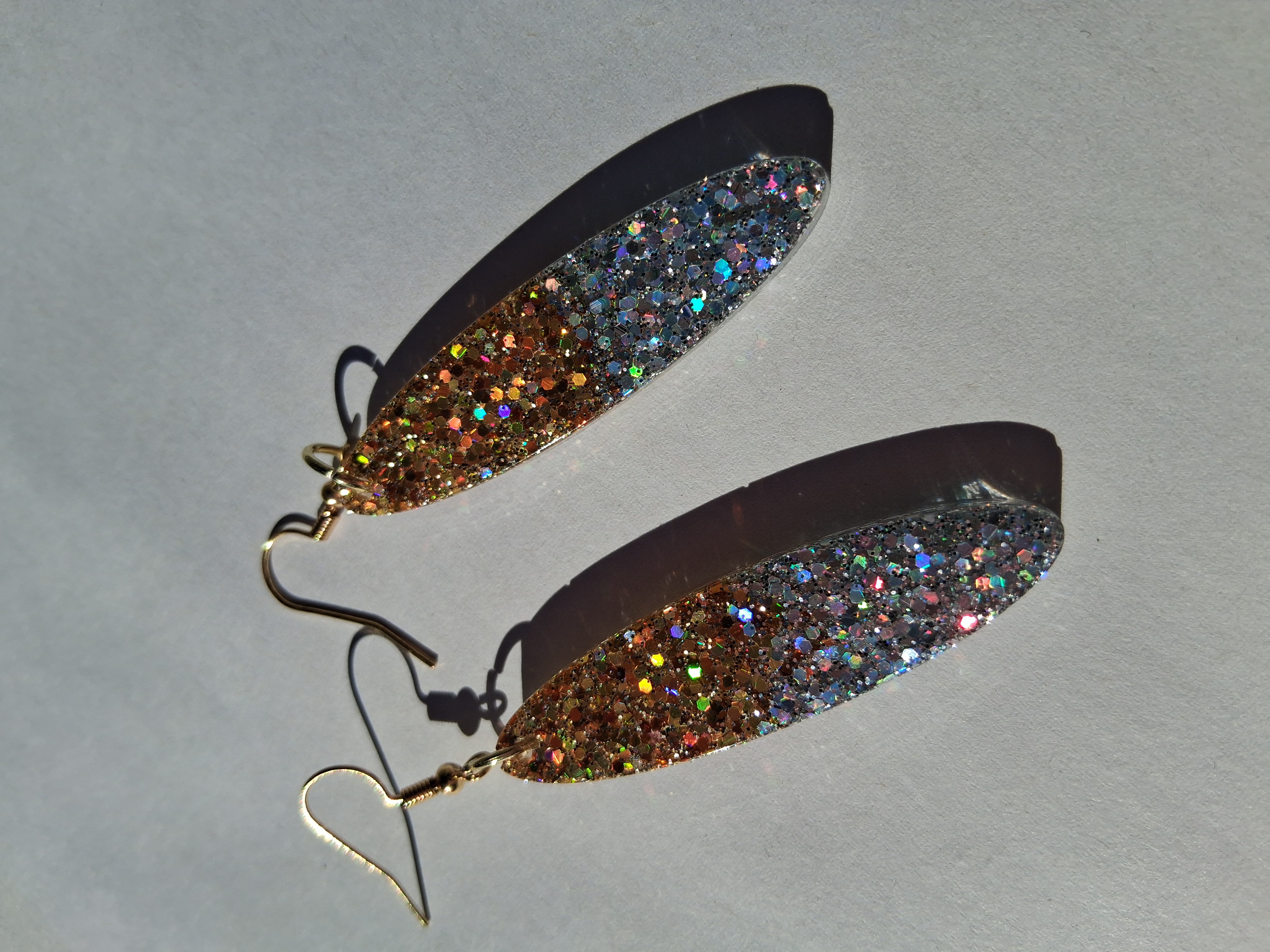 Glitter Gradient Drop Earrings