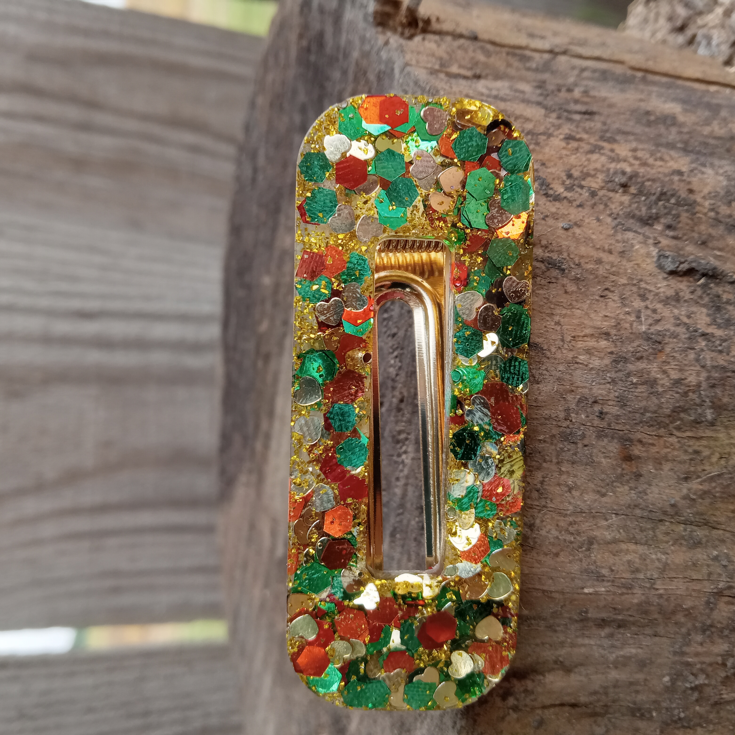 Colorful Glitter Hair Clip