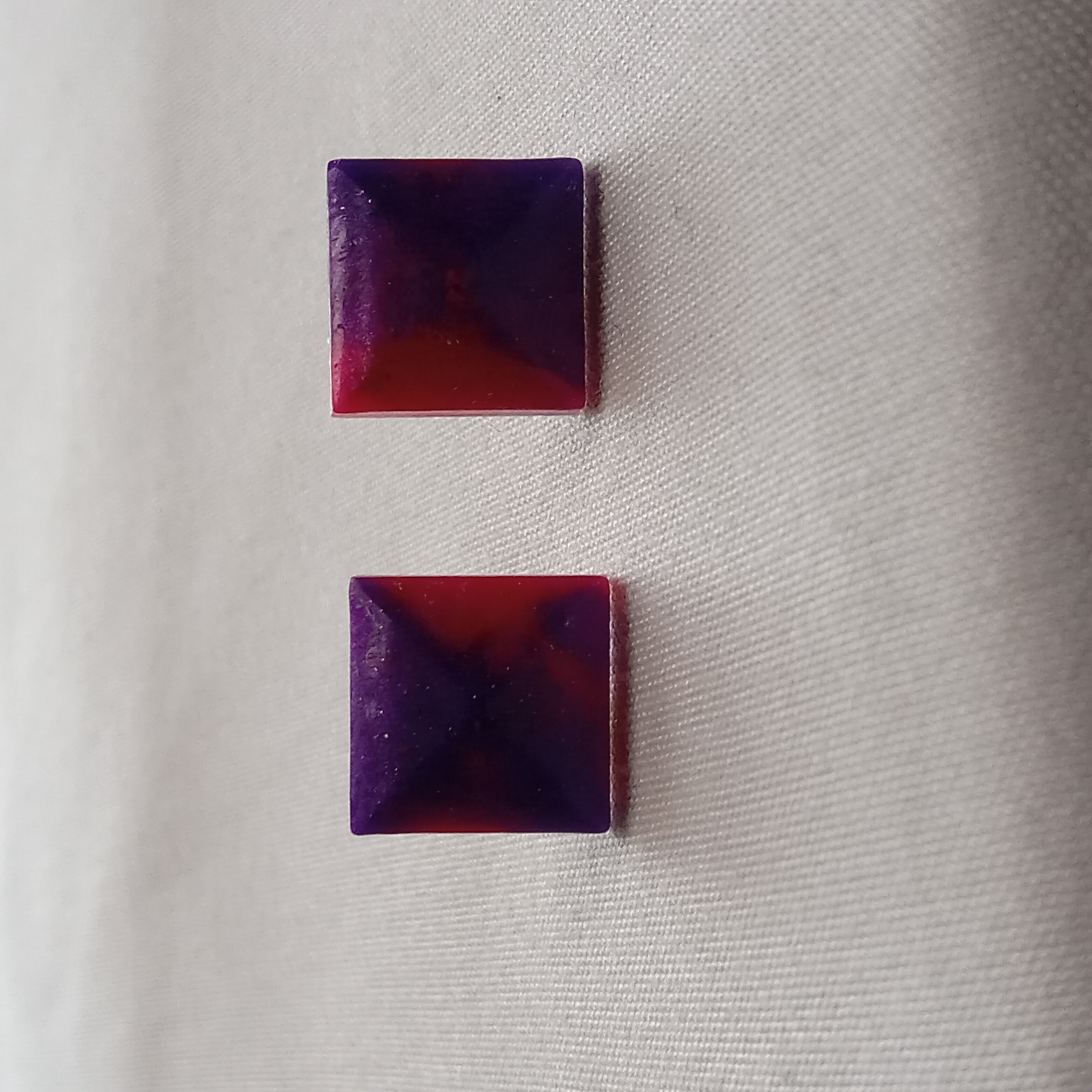 Purple & Pink Pyramid Studs