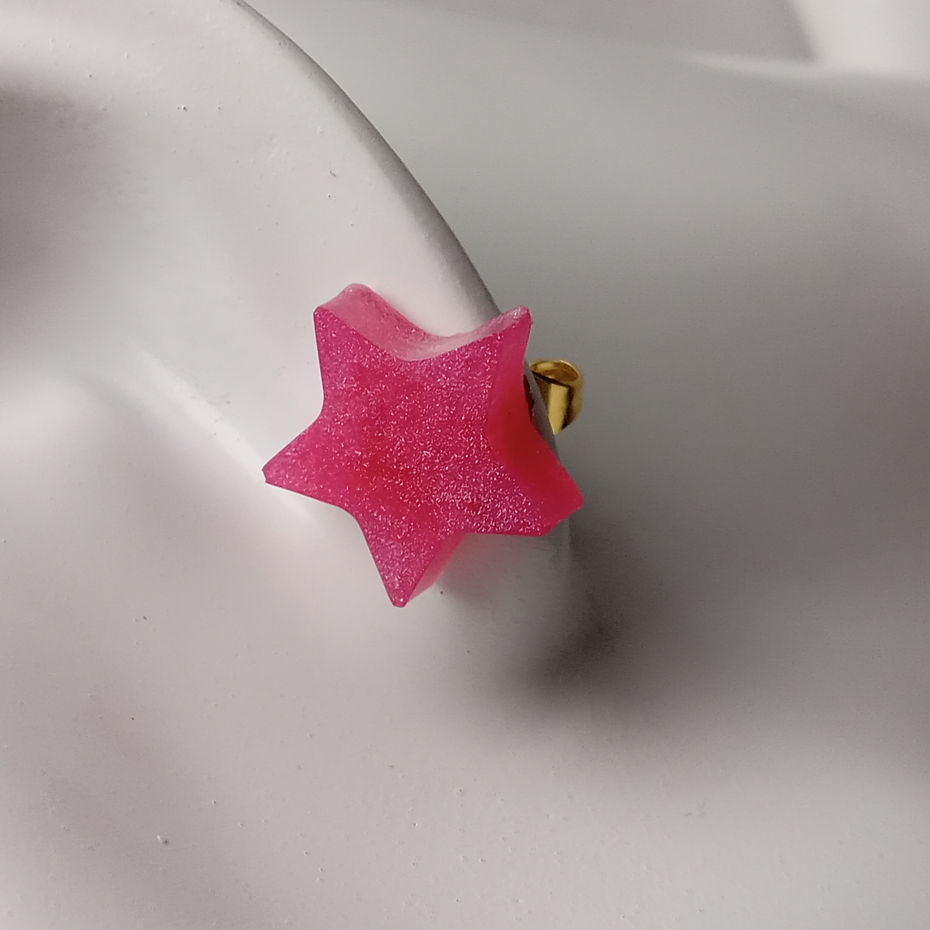 Pink Star Stud Earrings