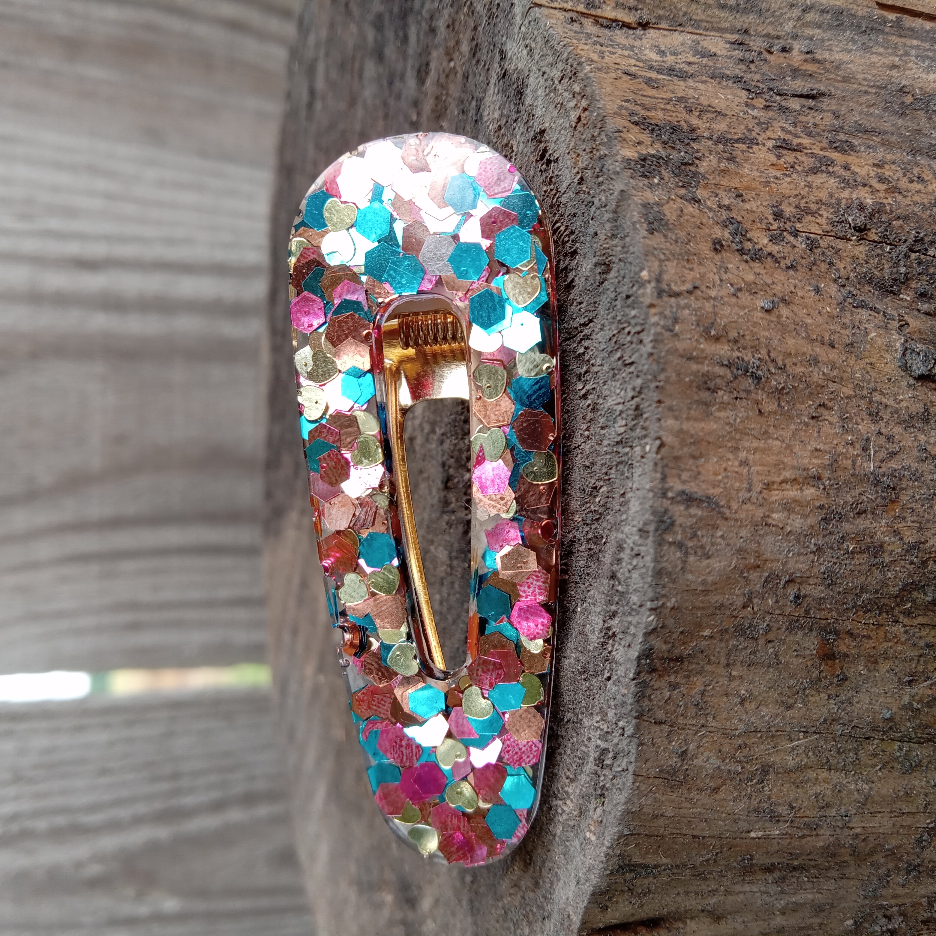 Colorful Glitter Hair Clip