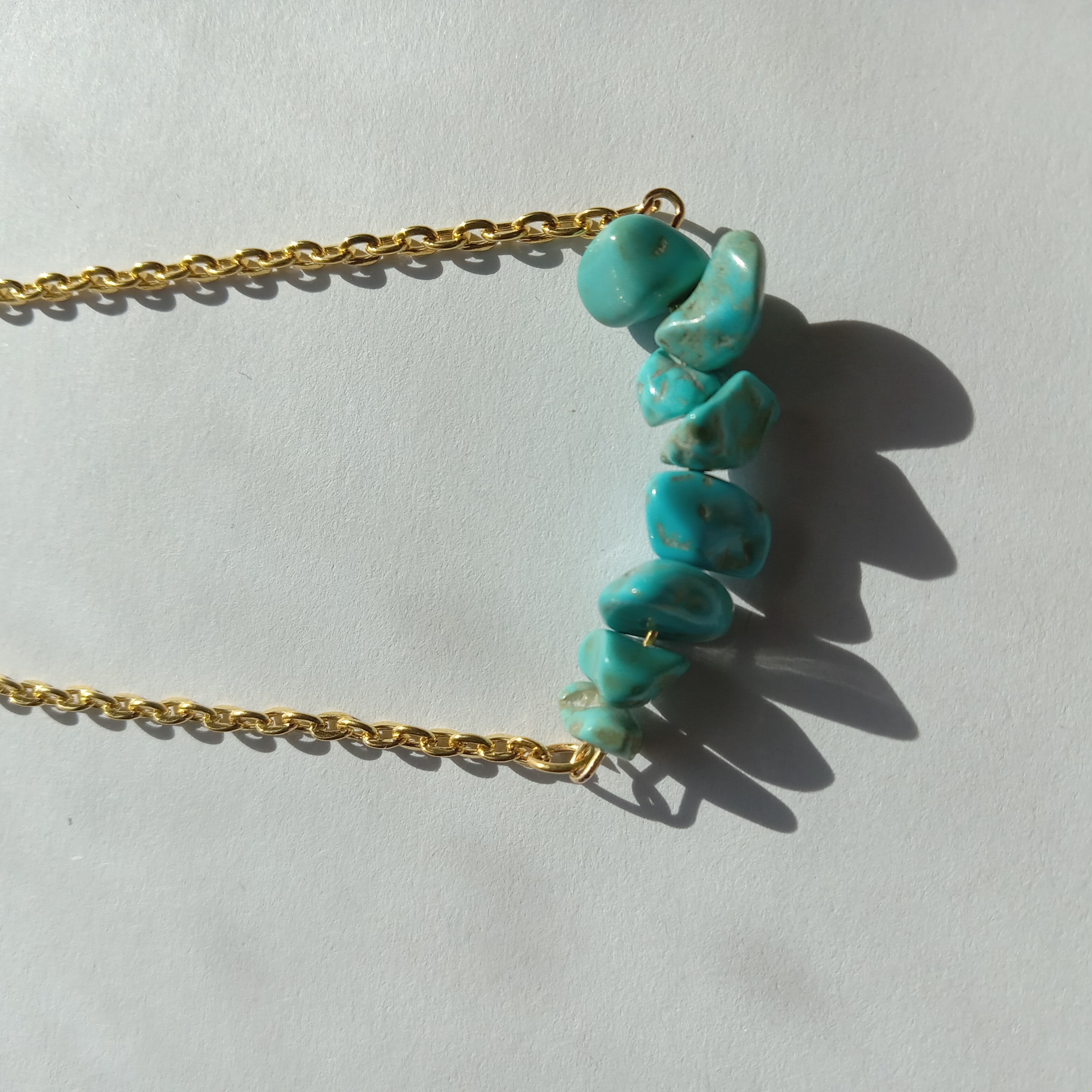 Turquoise Chip Necklace