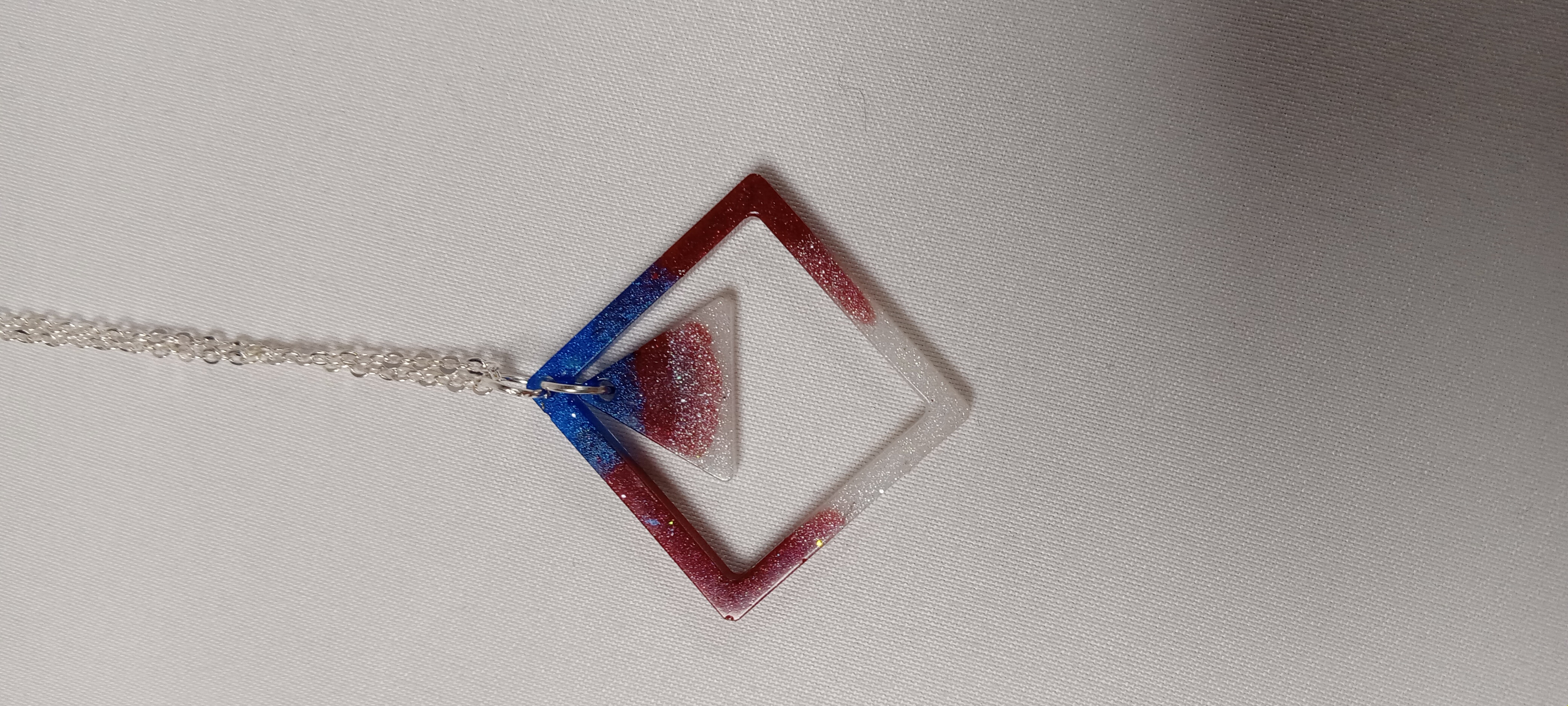 Geometric Resin Necklace