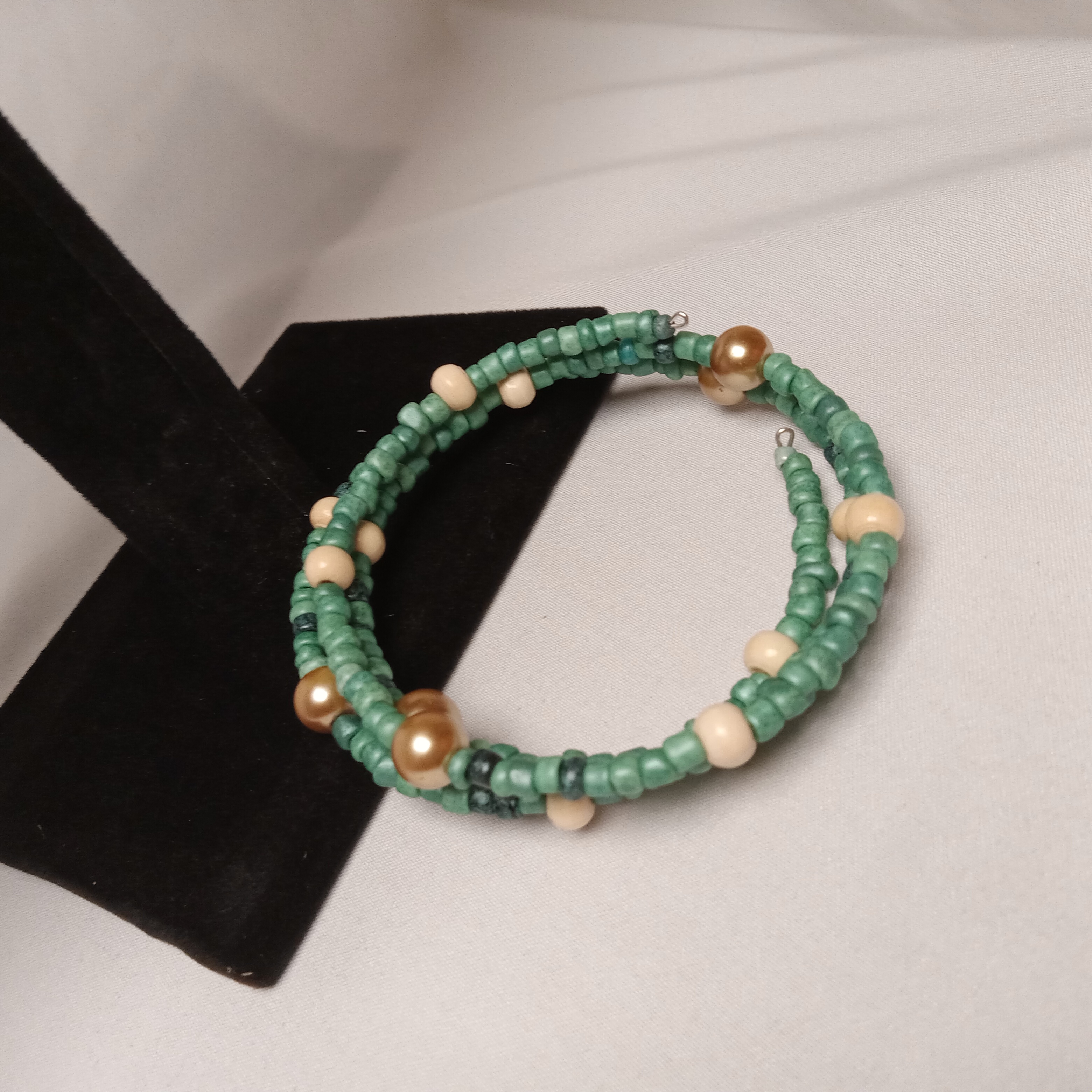 Green Beaded Bracelet