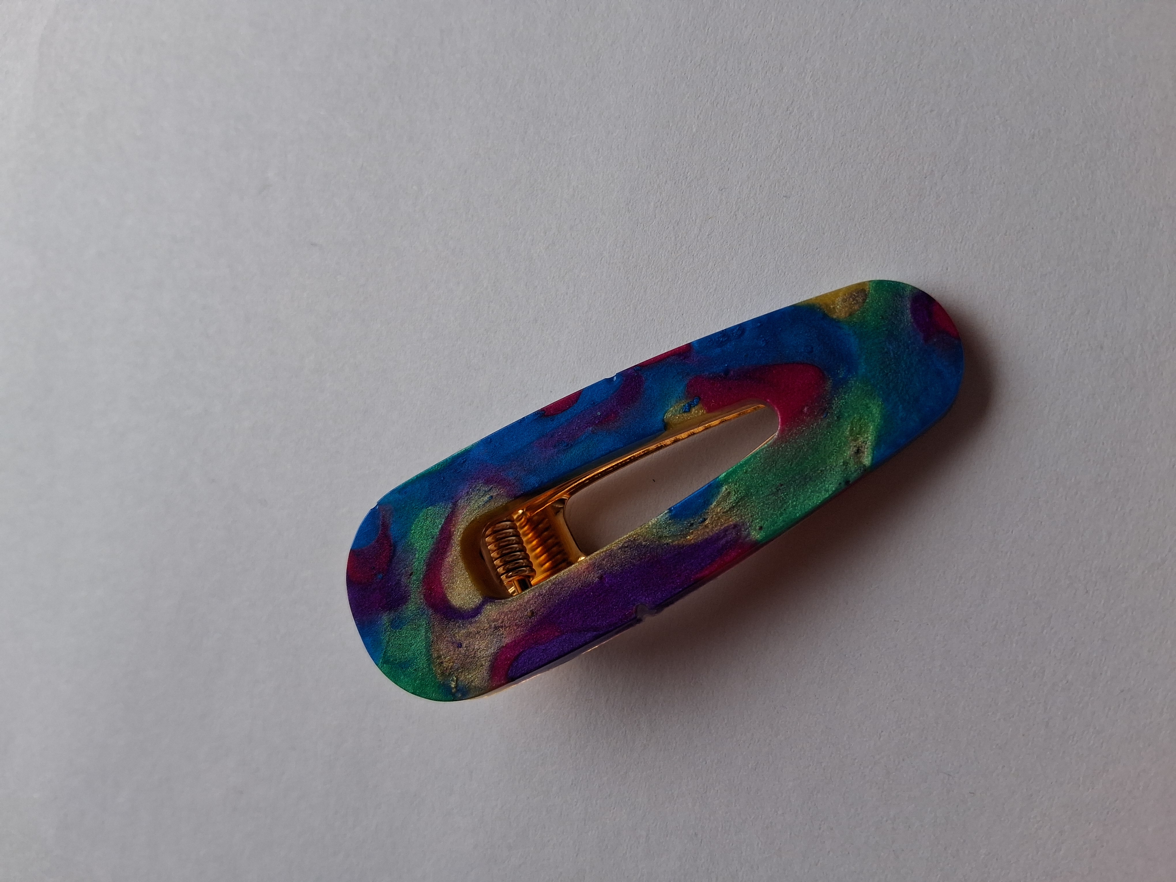 Multicolor Resin Hair Clip