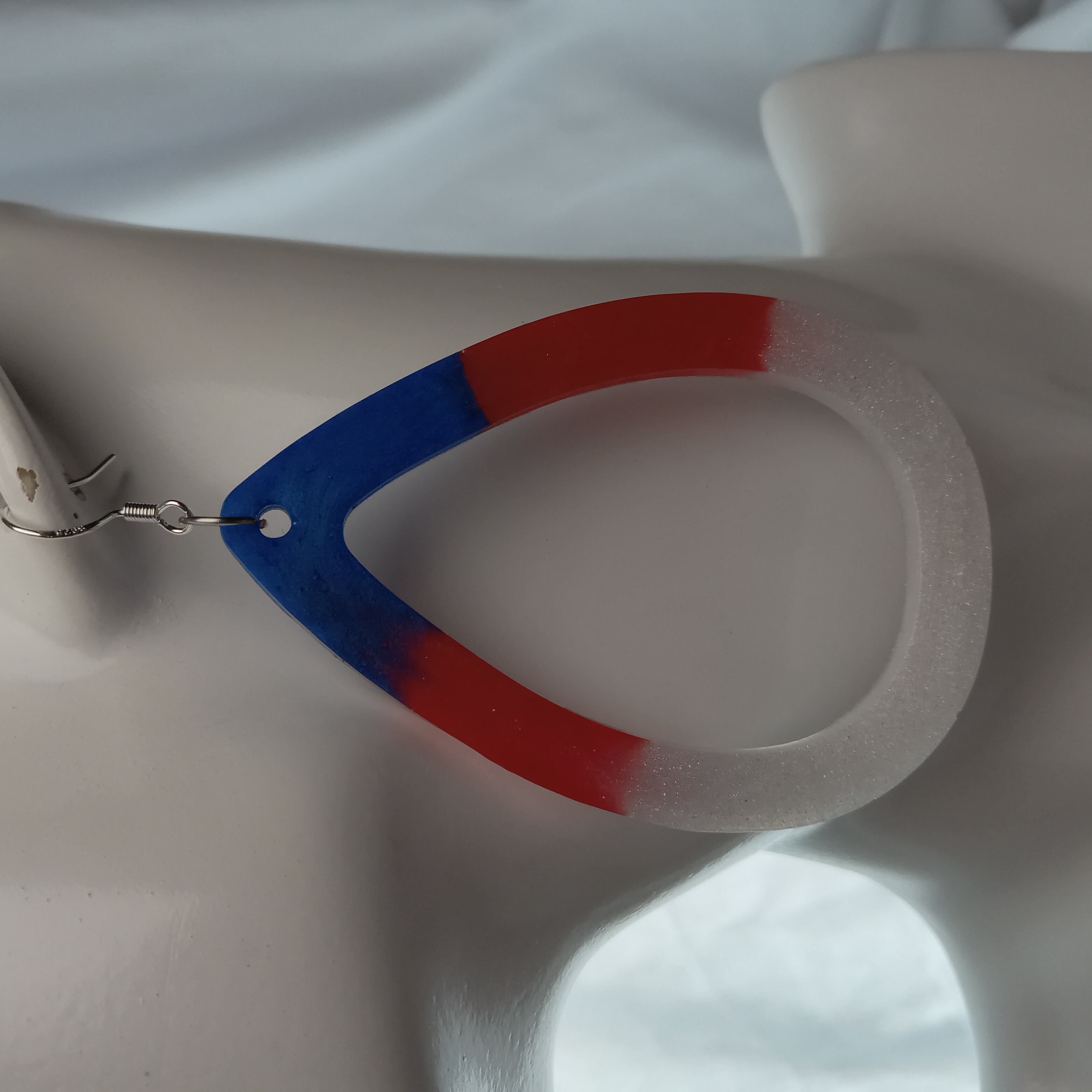 Tri-Color Statement Earrings