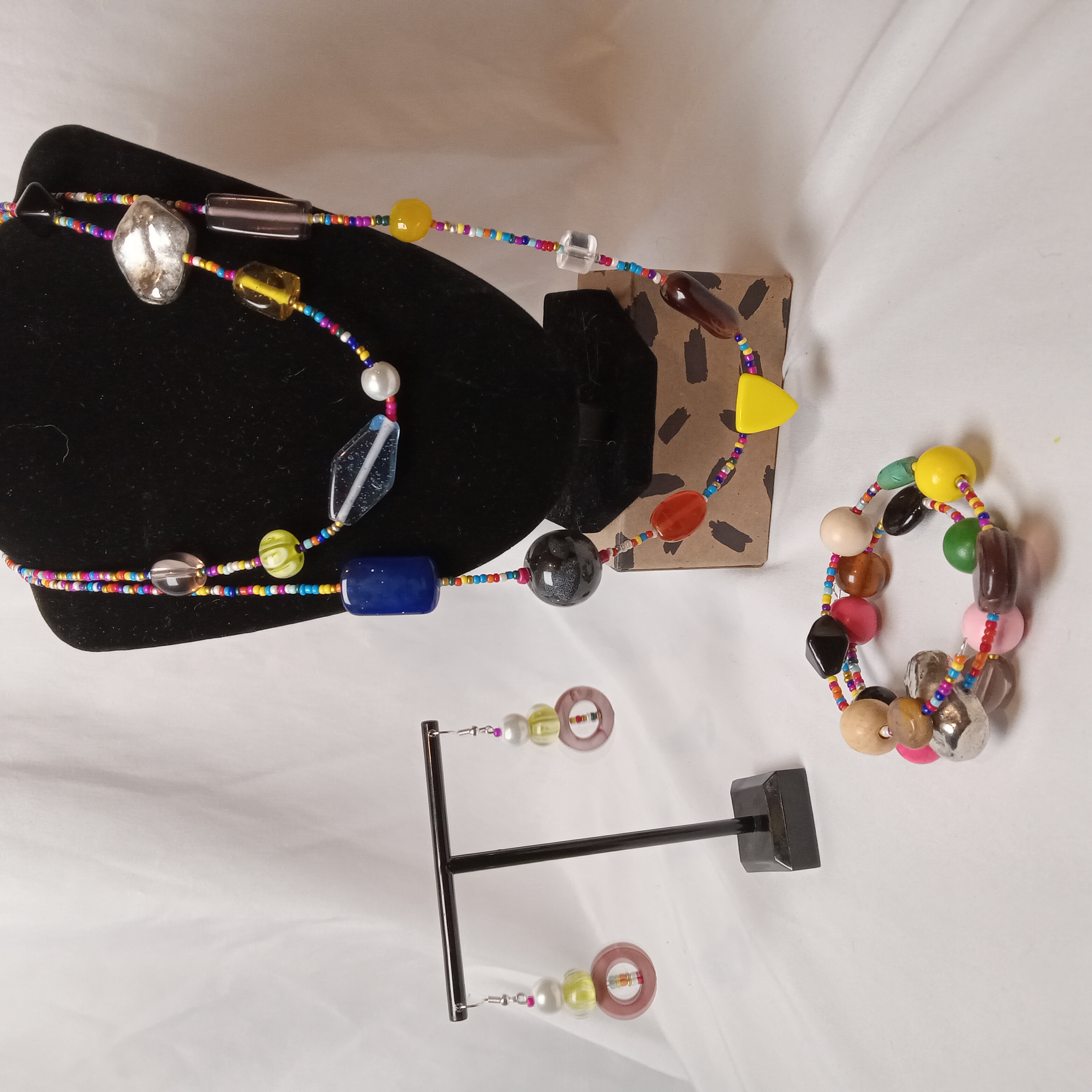 Colorful Beaded Jewelry Set