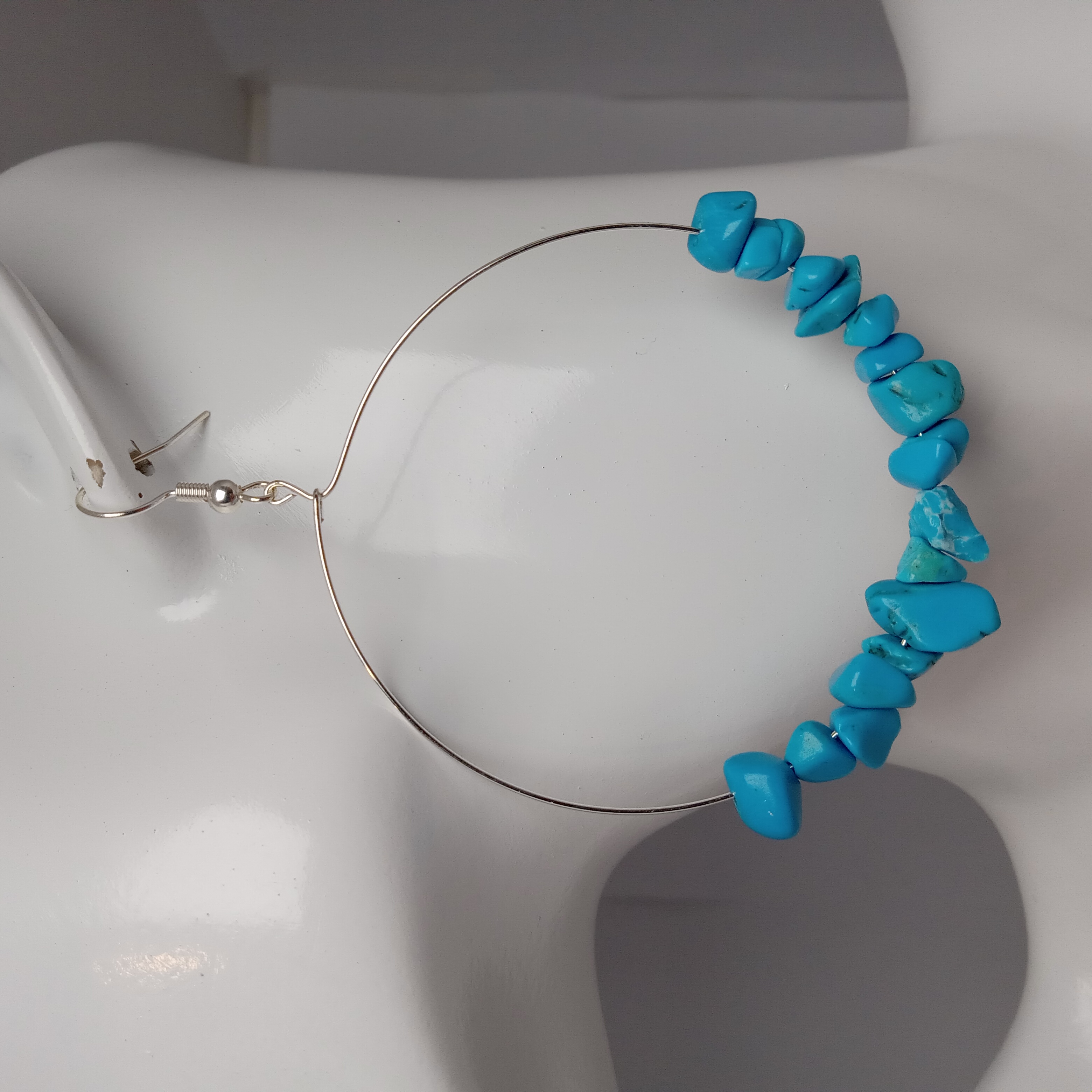 Turquoise Hoop Earrings