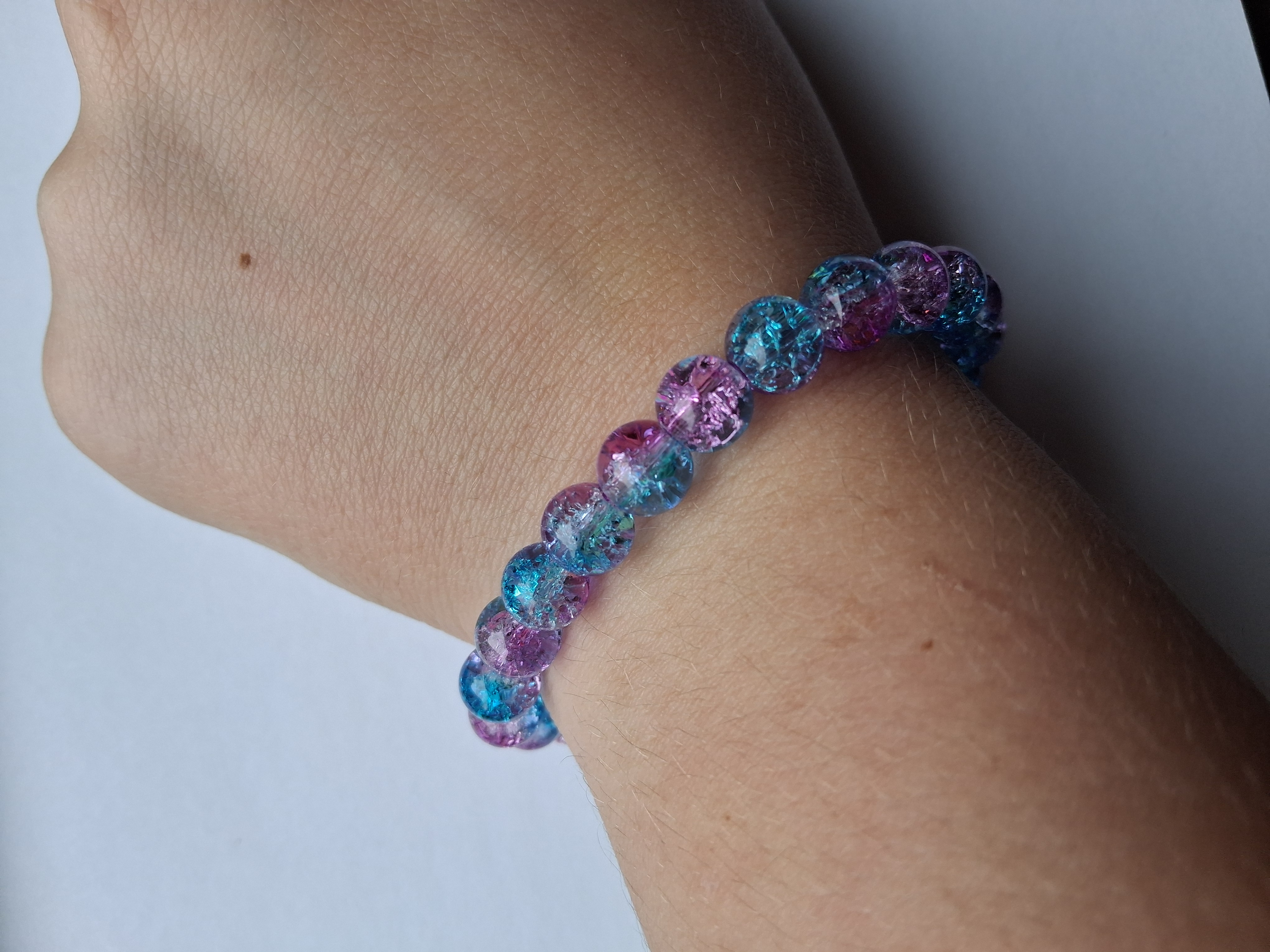 Colorful Glass Bead Bracelet