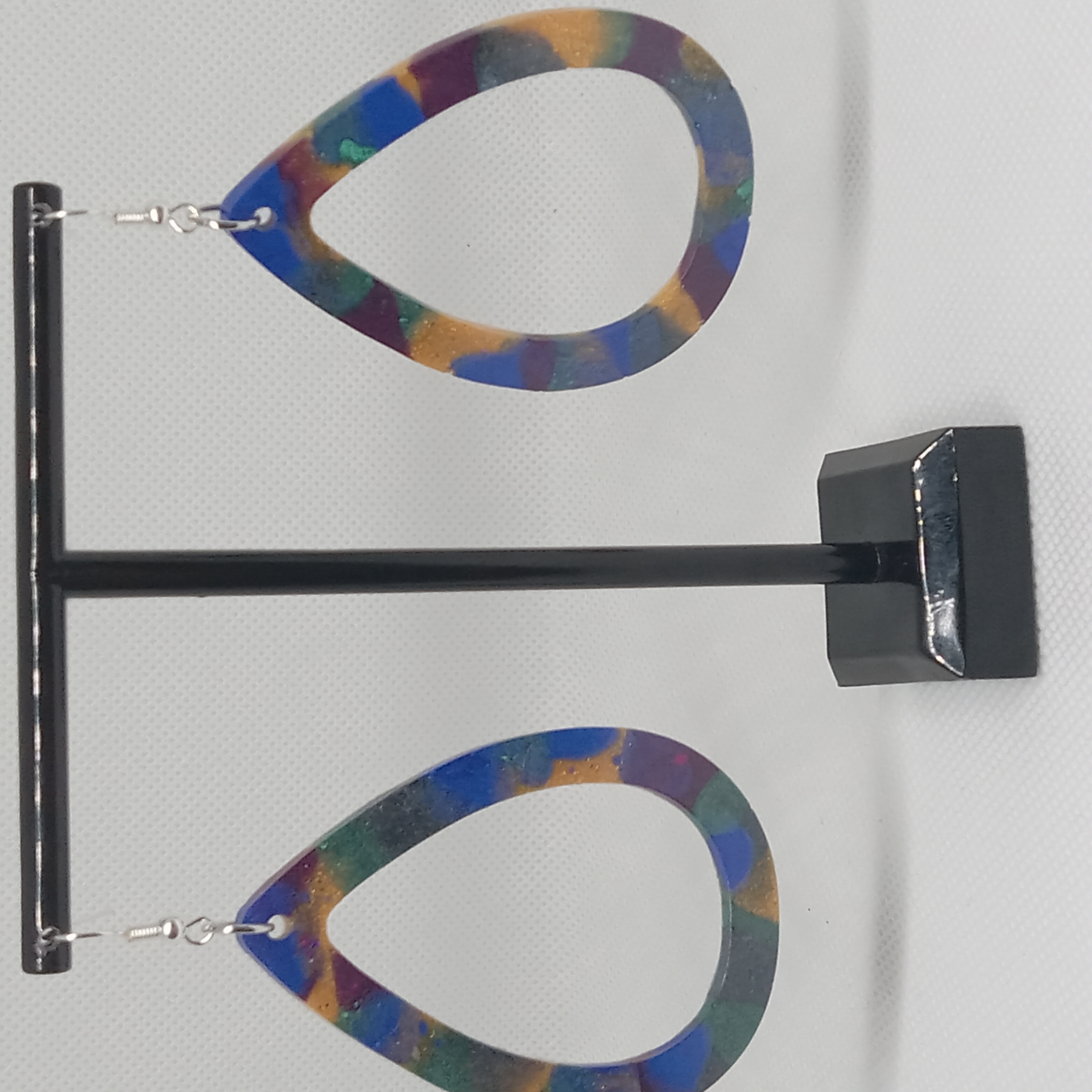 Colorful Resin Teardrop Earrings