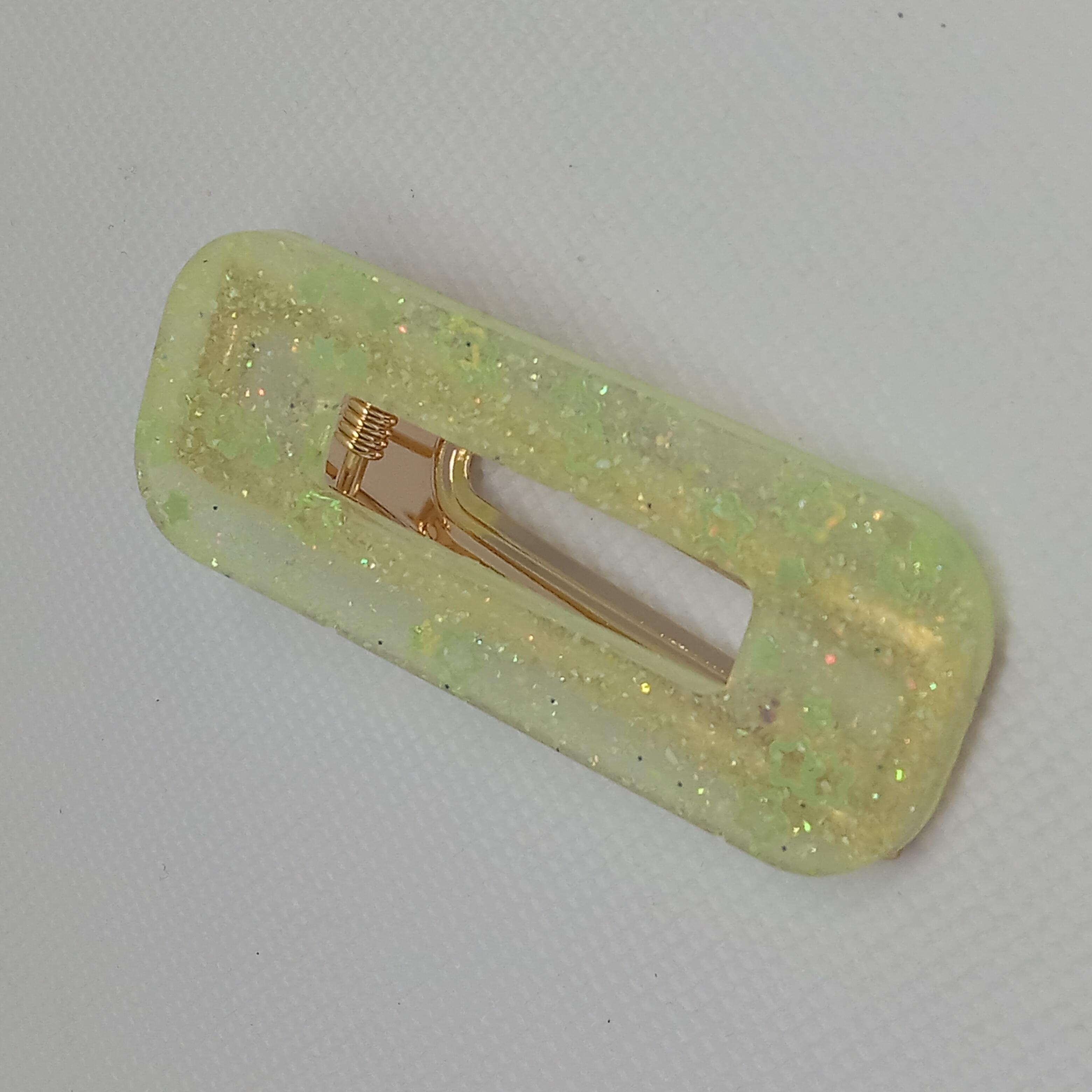 Glitter Resin Hair Clip