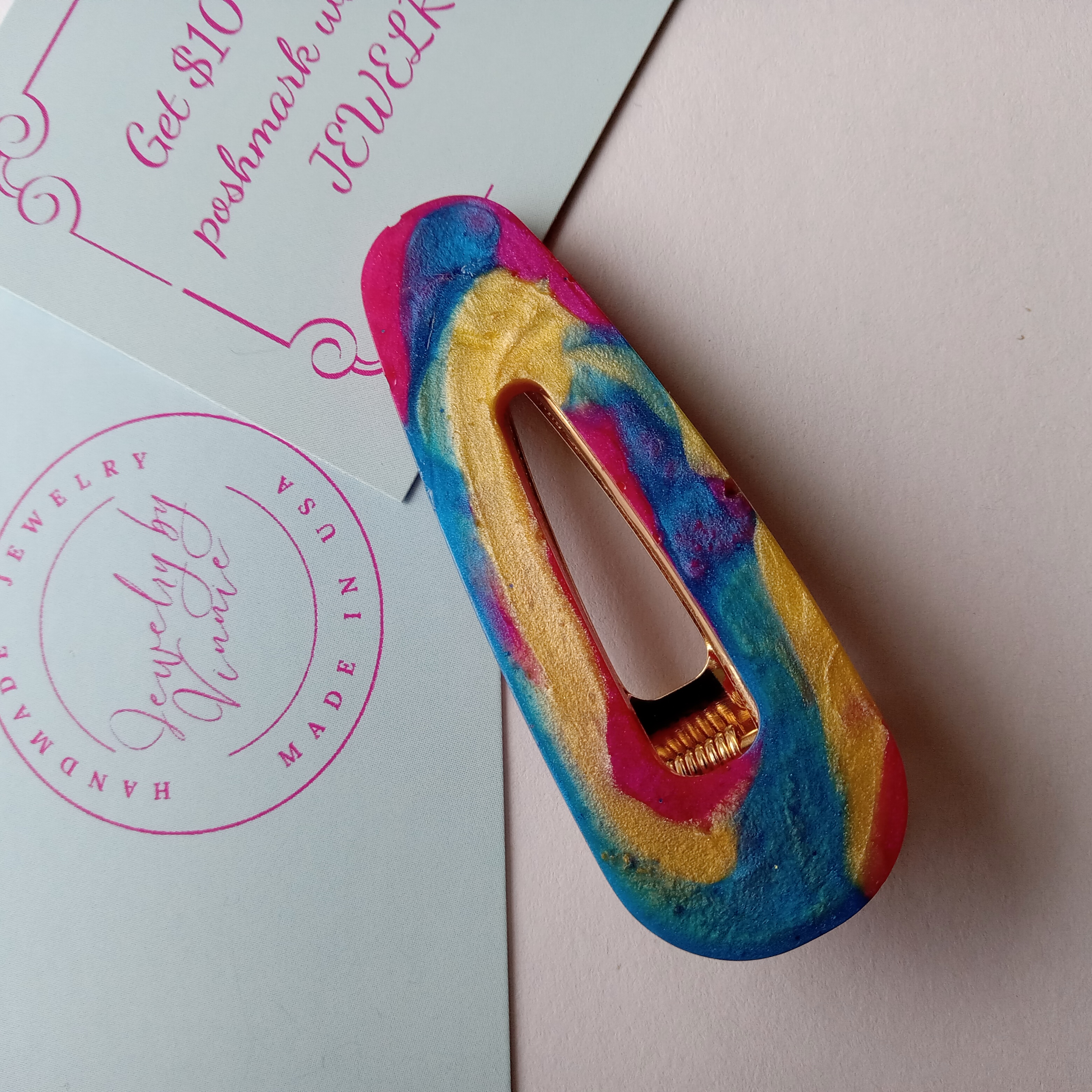 Colorful Handmade Hair Clip