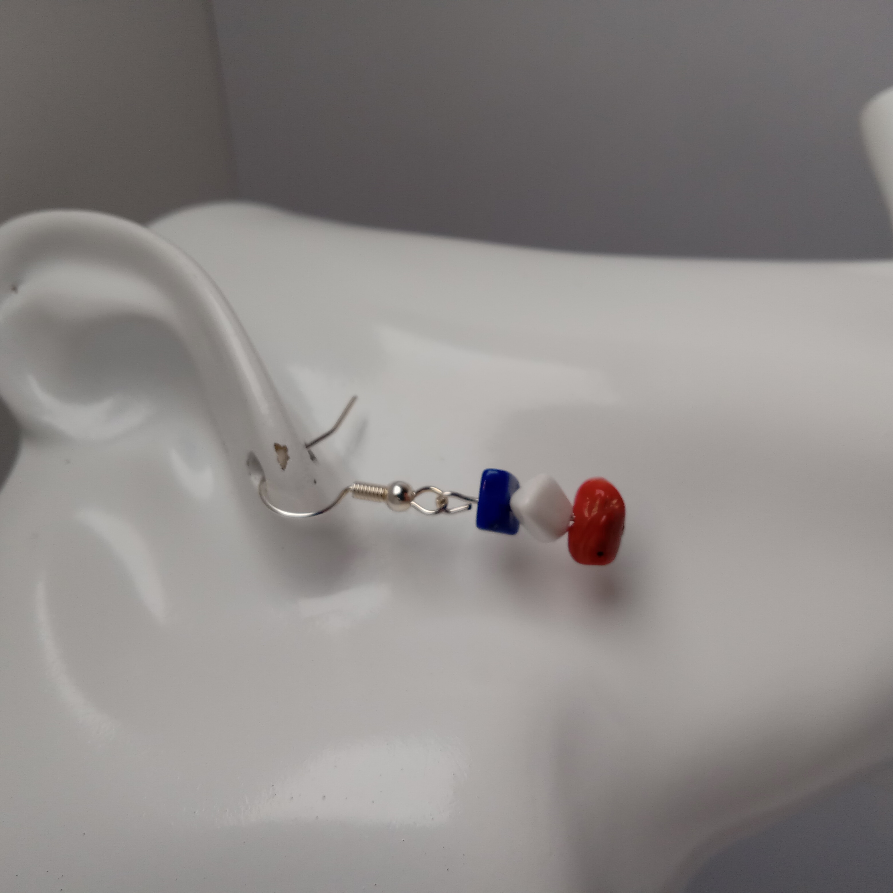 Tricolor Drop Earrings
