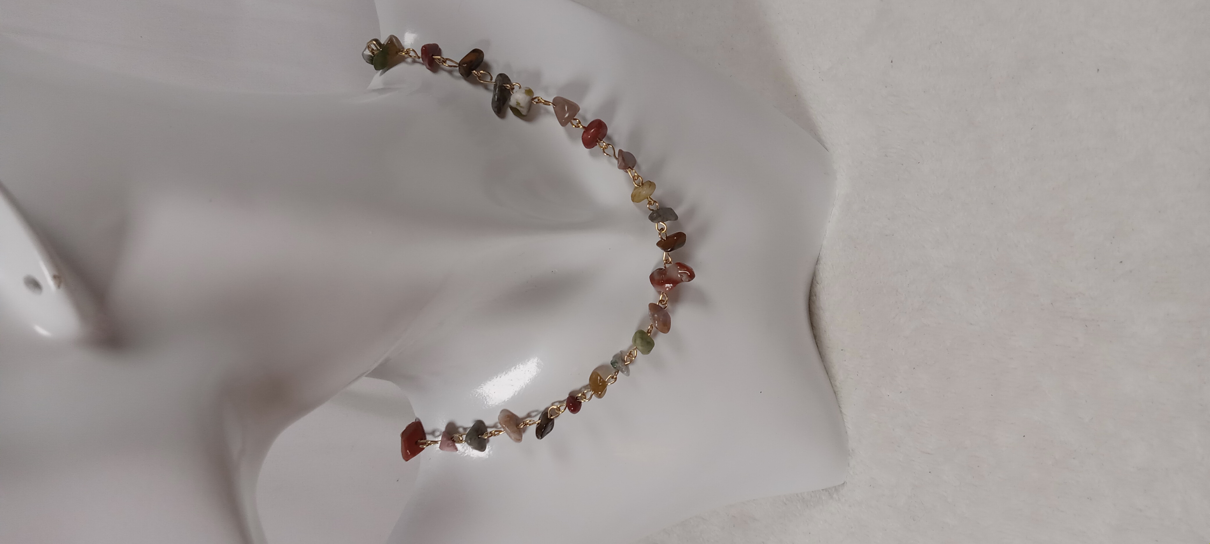 Natural Stone Chip Necklace