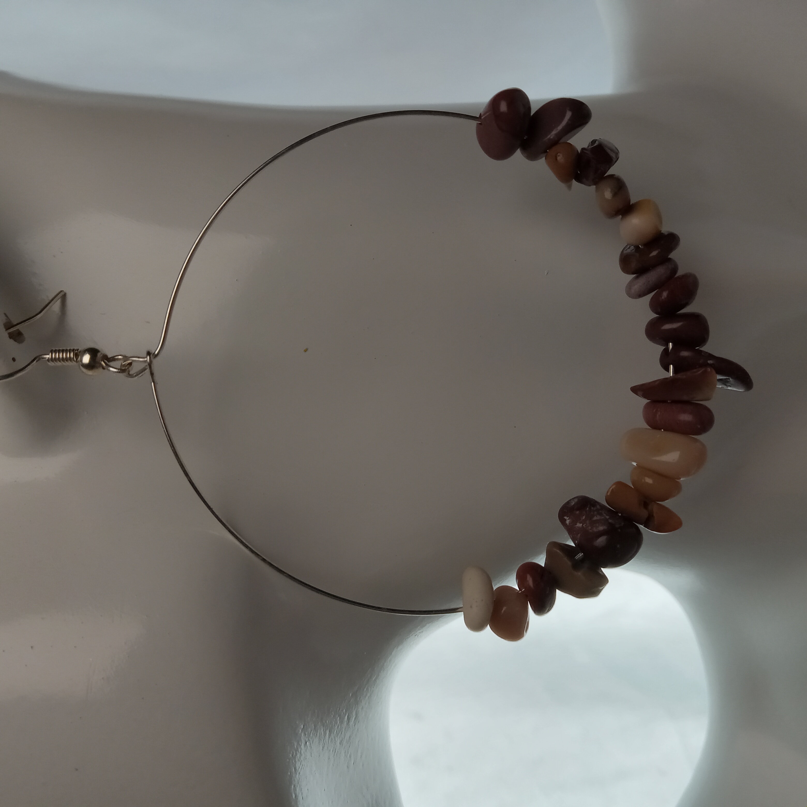 Mookanite Hoop Earrings
