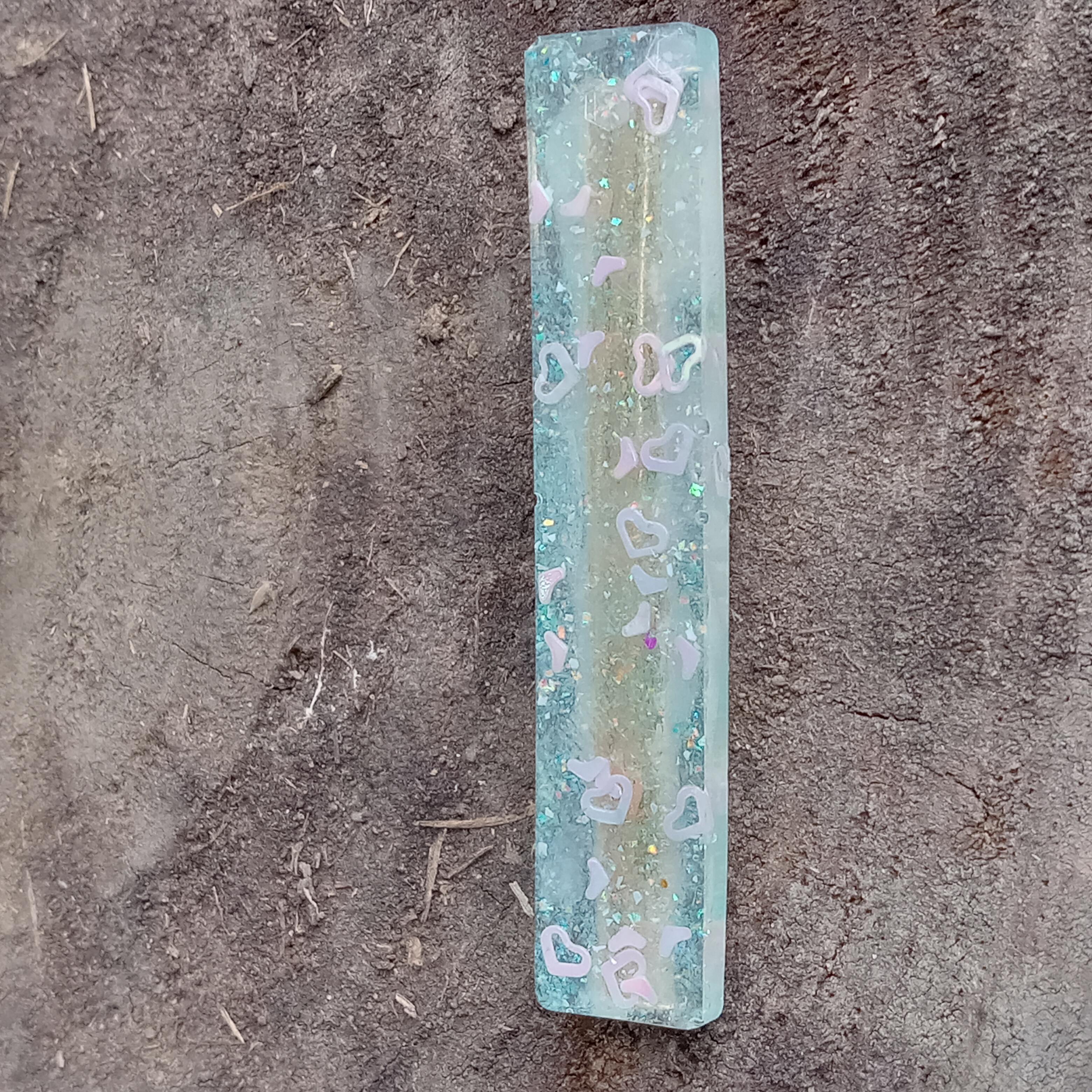 Resin Glitter Hair Clip