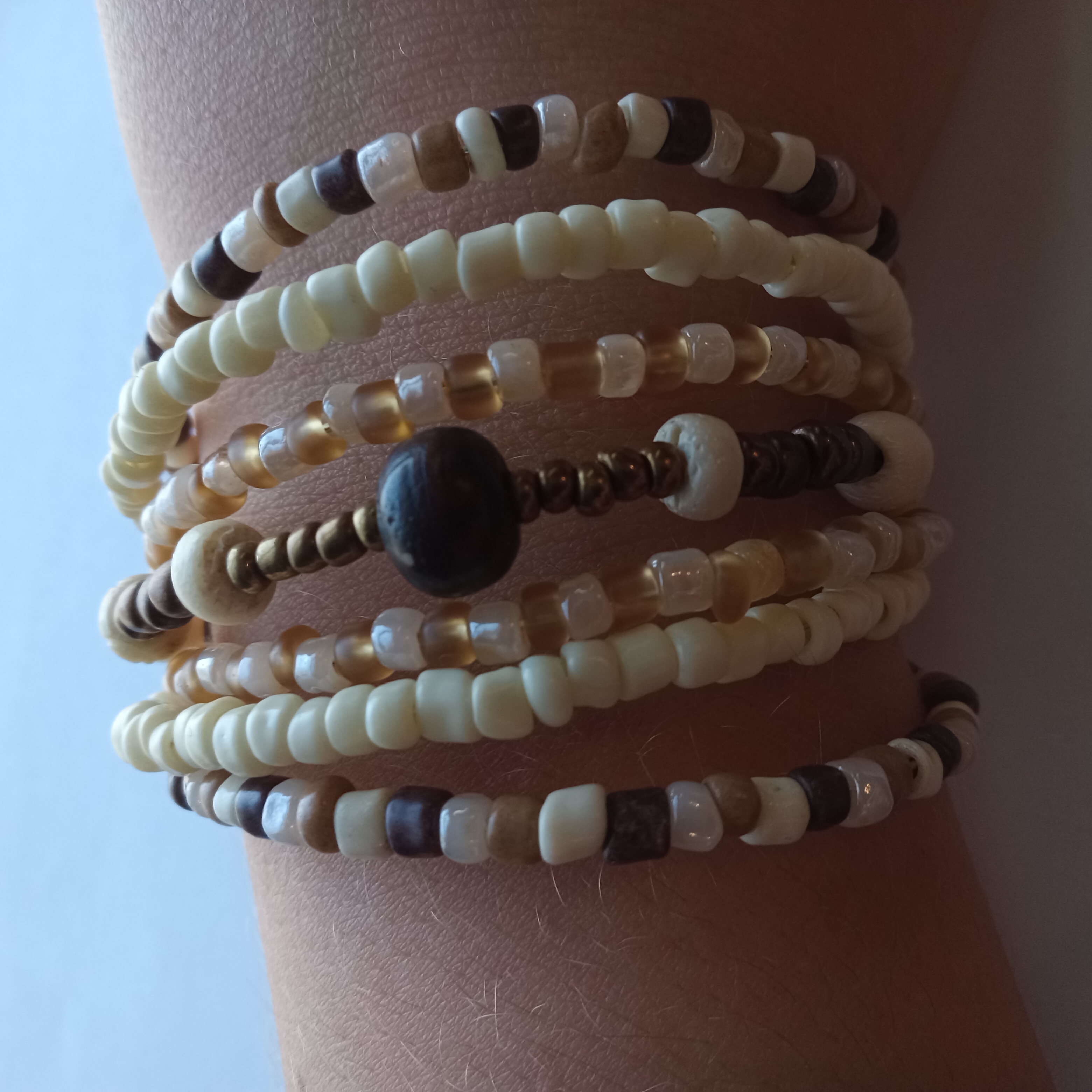 Boho Beaded Cuff Bracelet