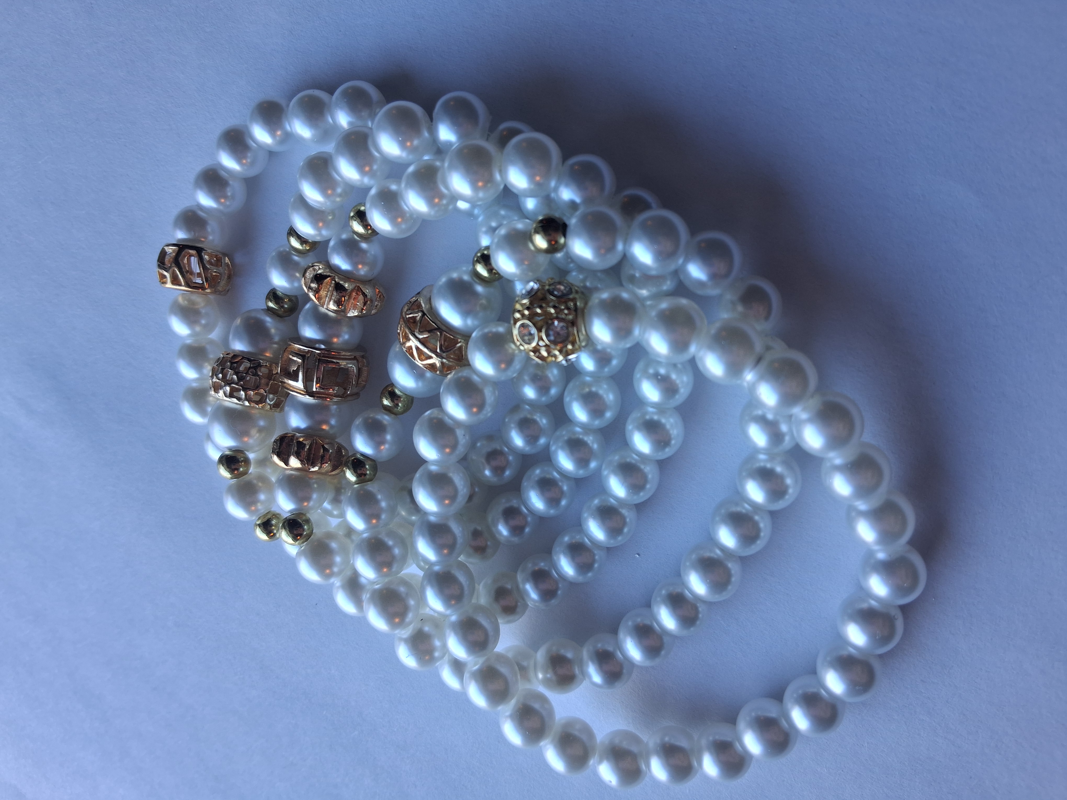 Elegant Pearl Bead Bracelet Set