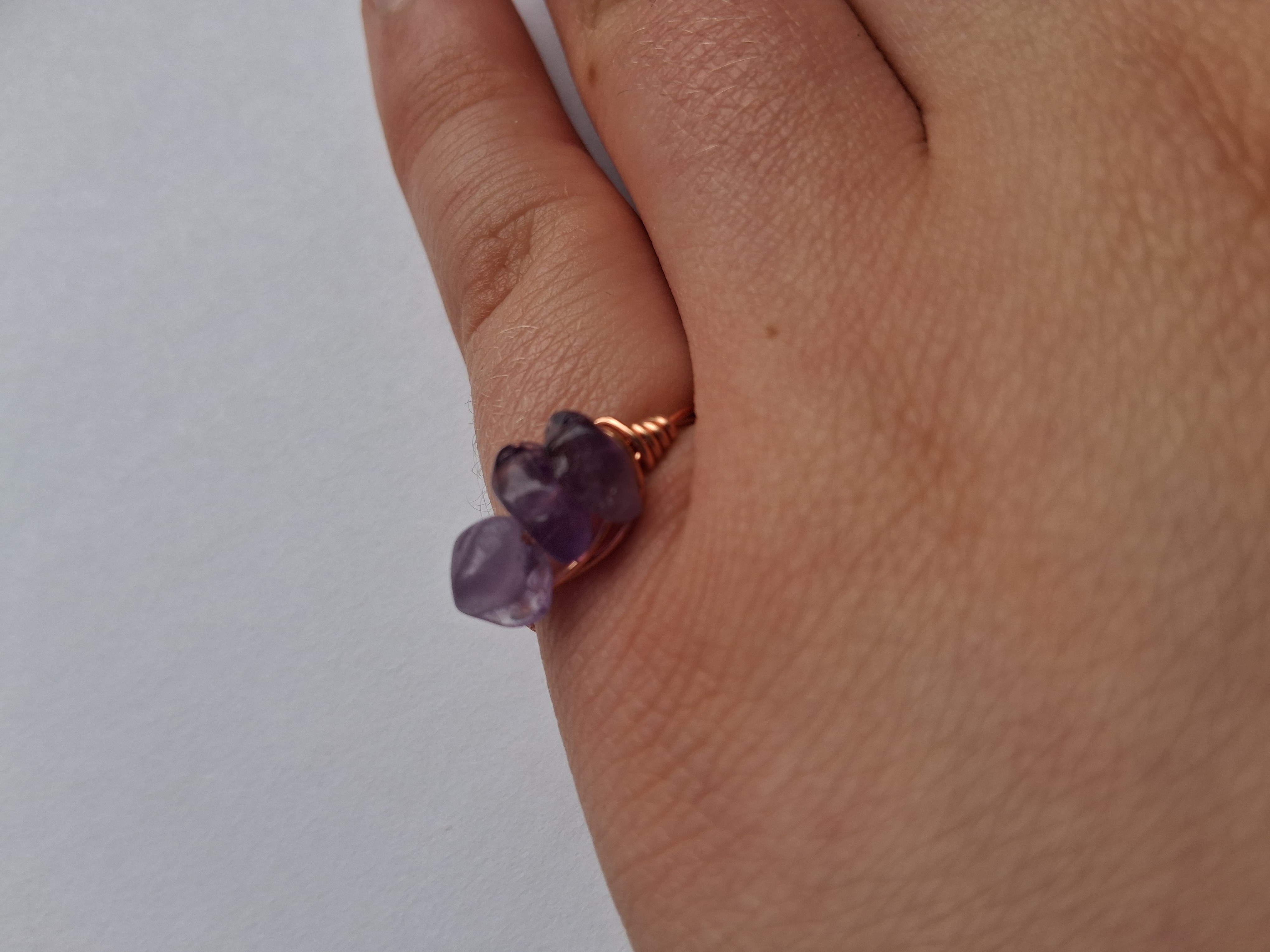 Amethyst Cluster Ring Sz 6.5