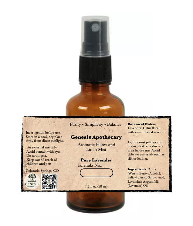 Aromatic Pillow and Linen Mist (reduced EO)