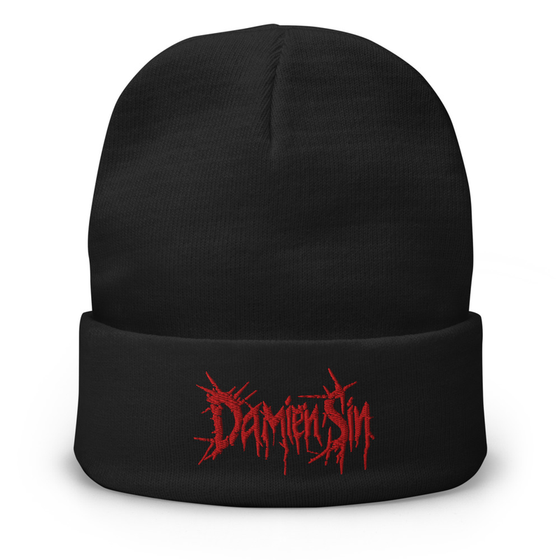 Damien Sin Official Logo Embroidered Beanie