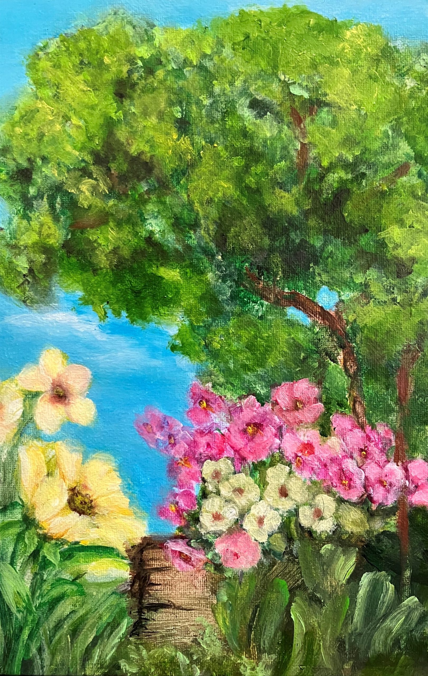 Spring Garden Oil Painting