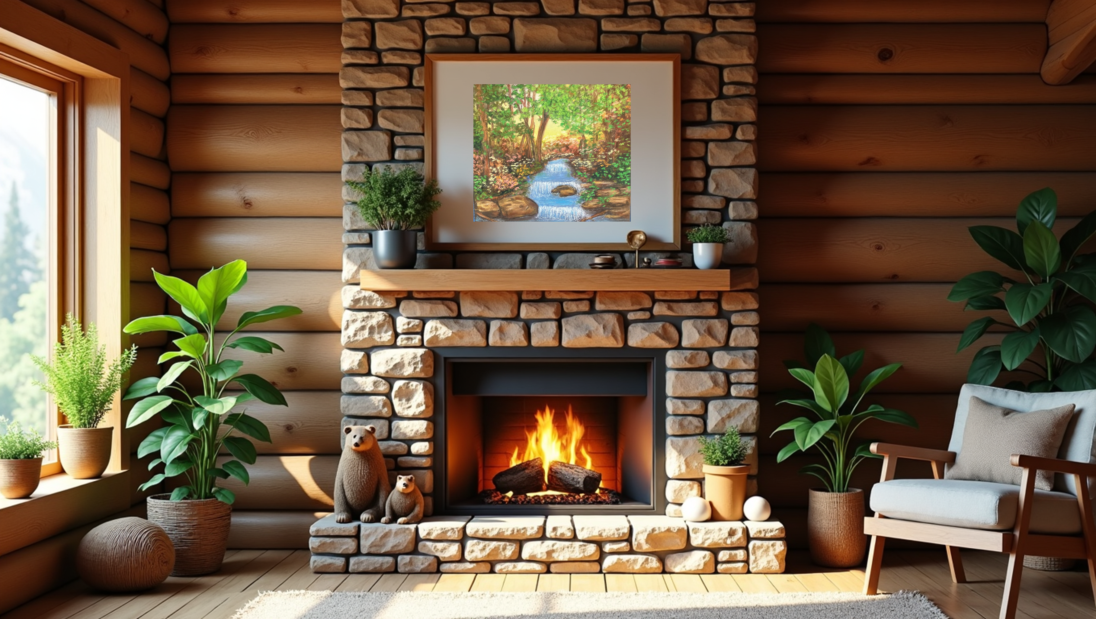 Resting Mallards Pastel Artwork