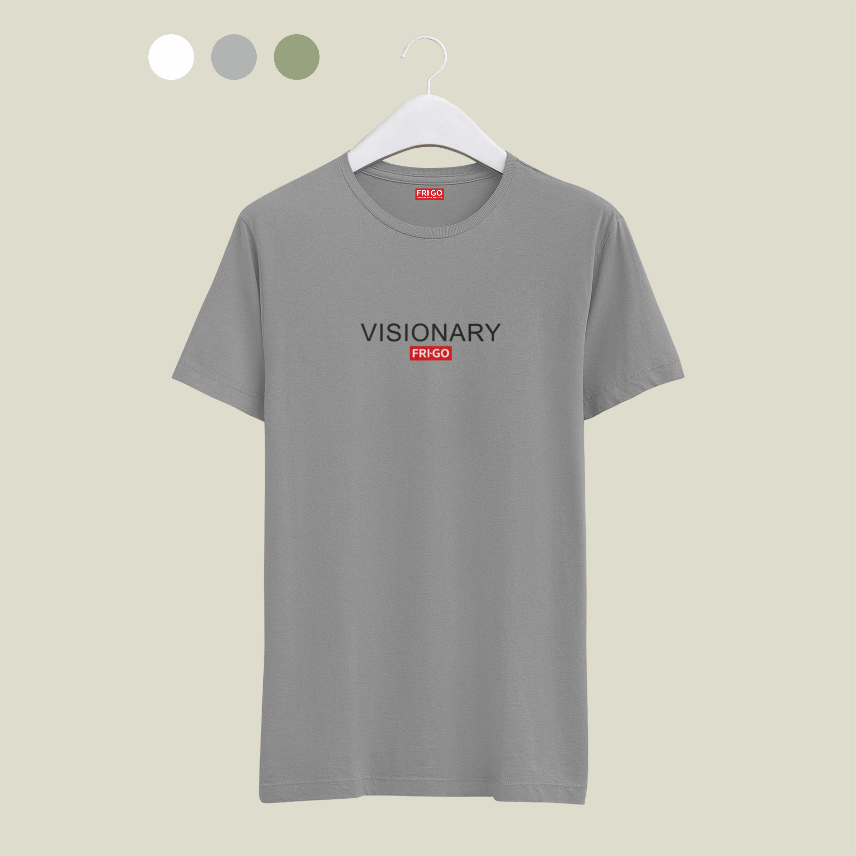 T-shirt in cotone con grafica VISIONARY