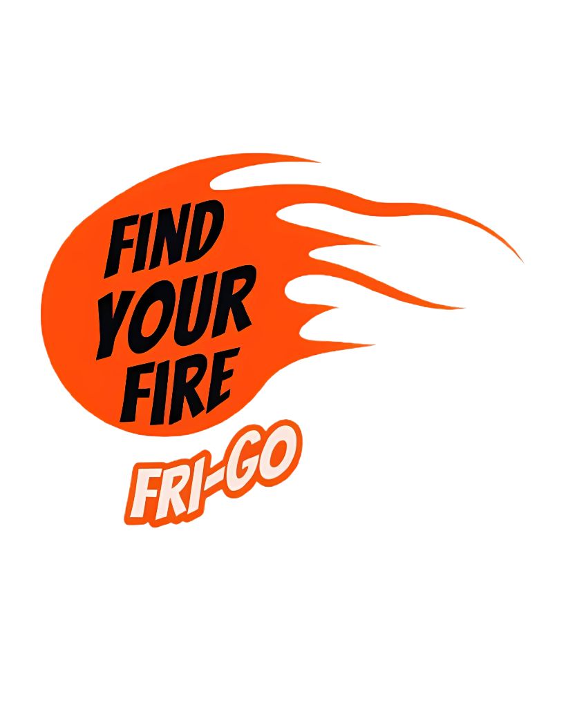 T-shirt in cotone con grafica fire