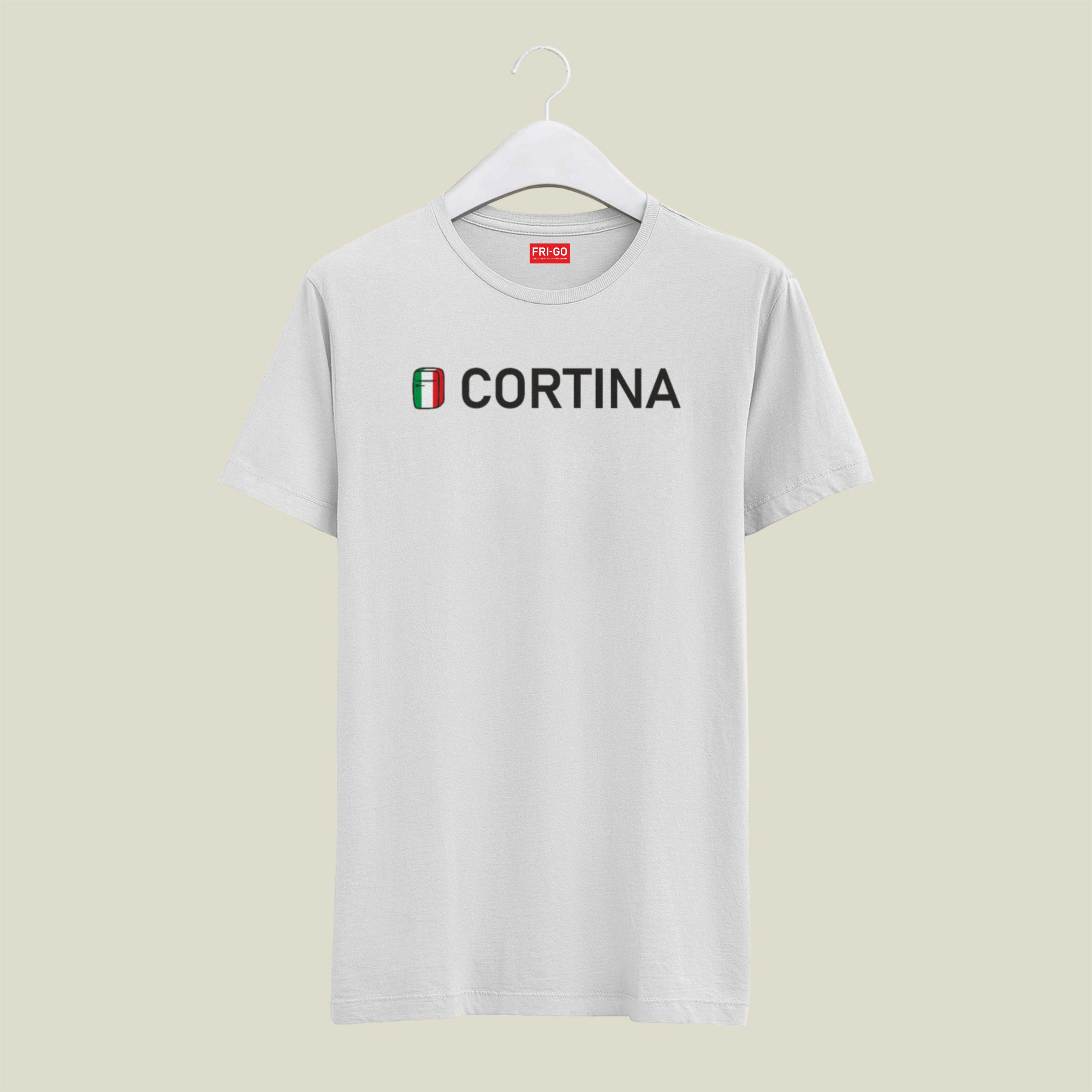 T-shirt in cotone con grafica Cortina