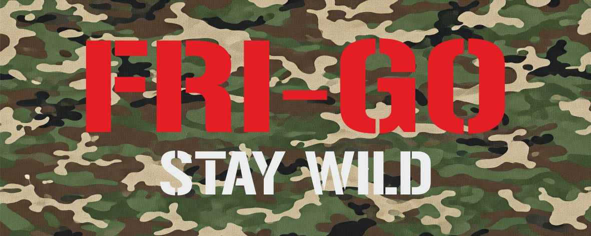 T-shirt in cotone con grafica stay wild