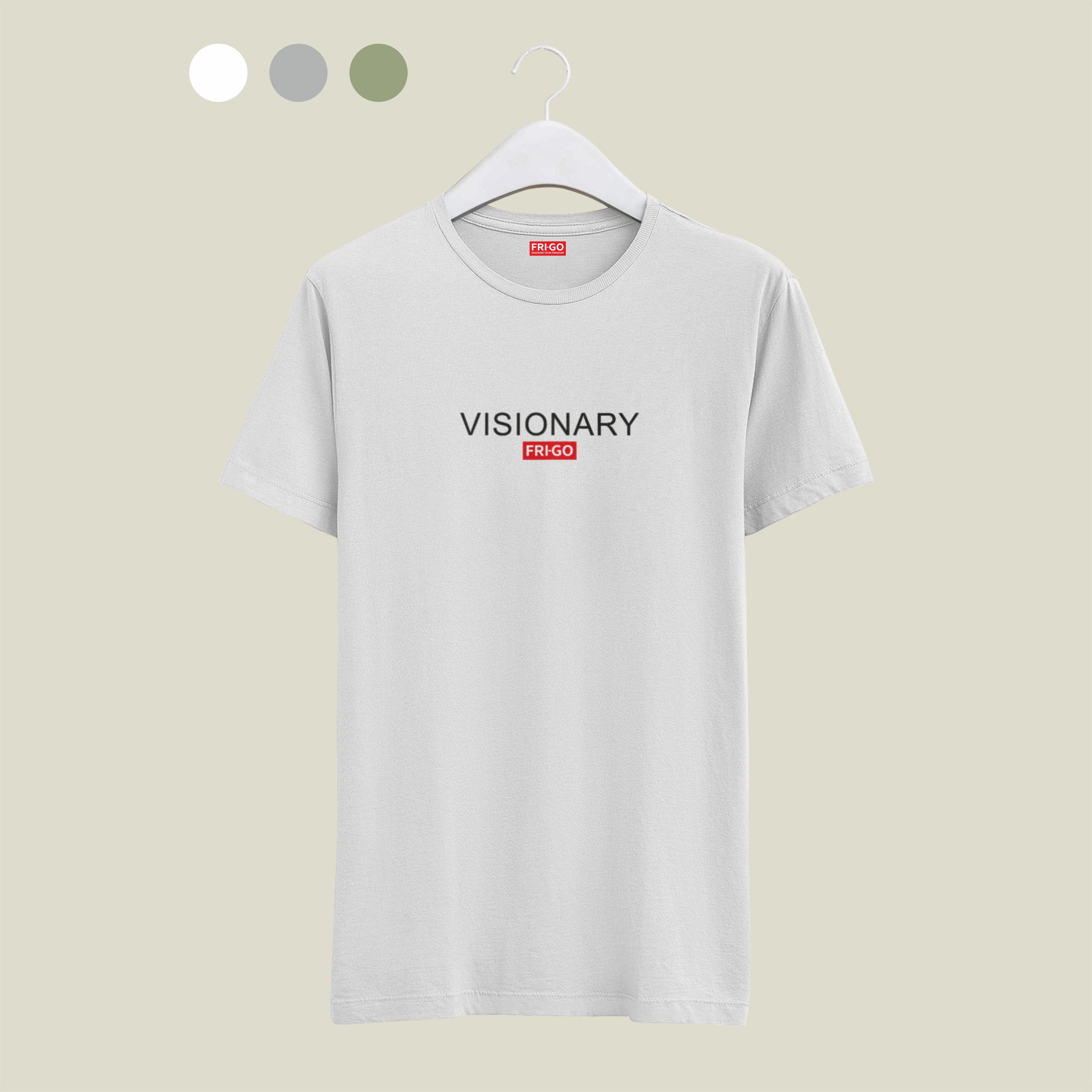 T-shirt in cotone con grafica VISIONARY