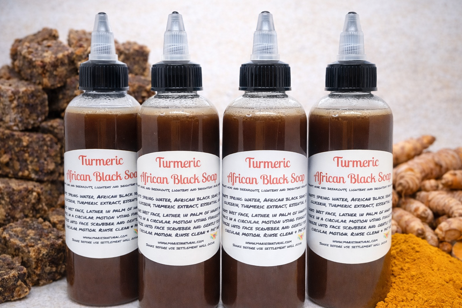 Turmeric African Black Soap Face Wash