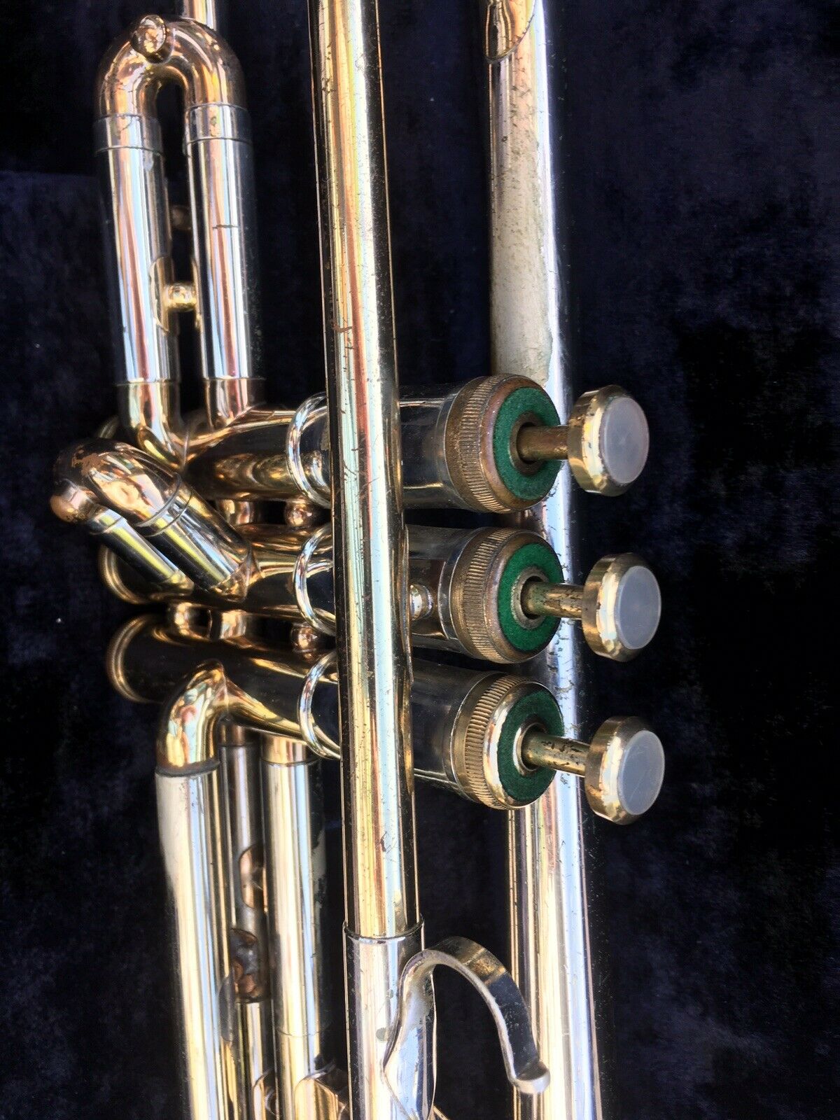 Before and After: 1964 Tri-Color Olds Special Trumpet - Clear Epoxy Lacquer - Brushed Finish