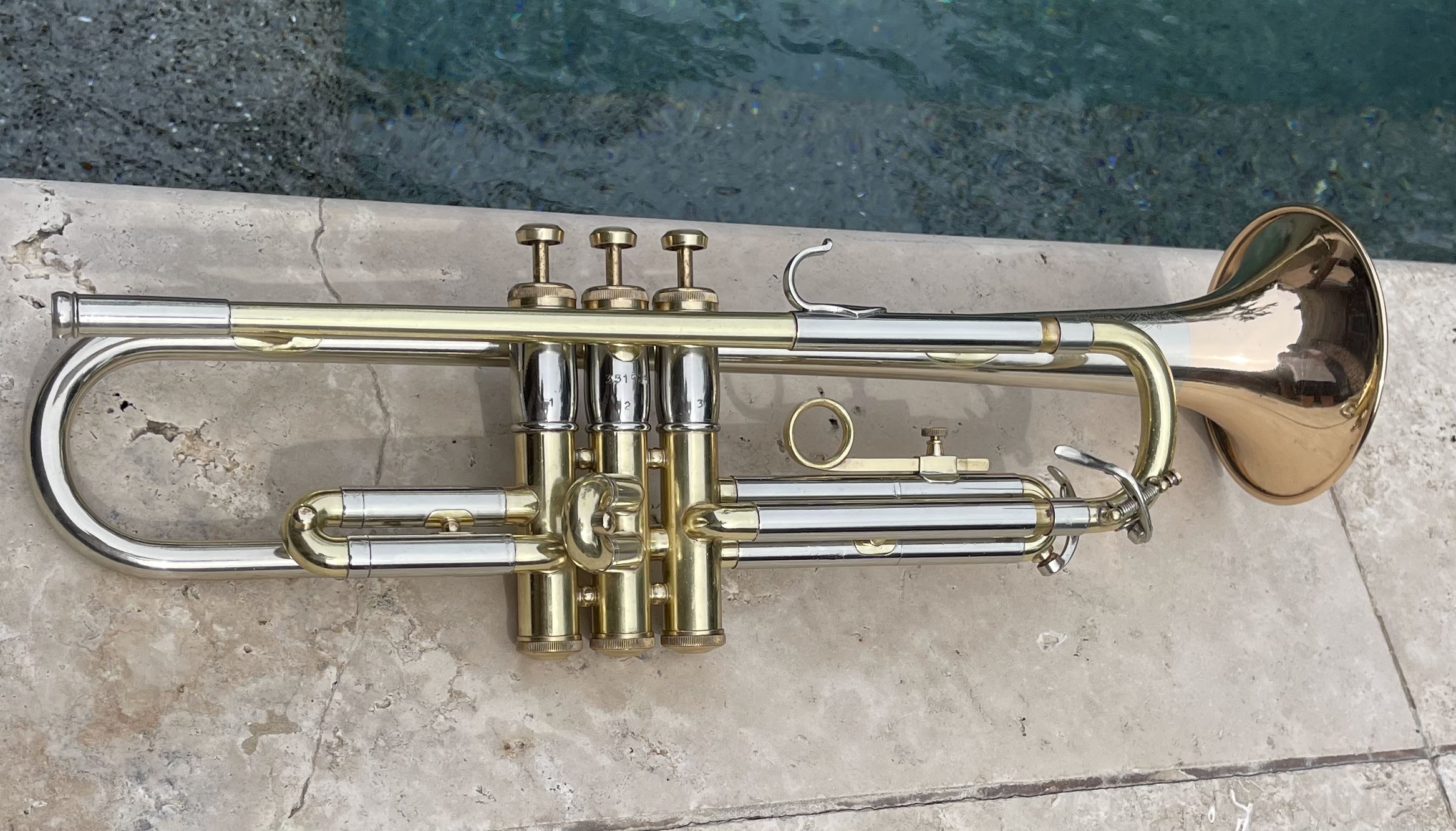 Before and After: 1960 Tri-Color Olds Special Trumpet - Clear Epoxy Lacquer - Bright Polished Finish