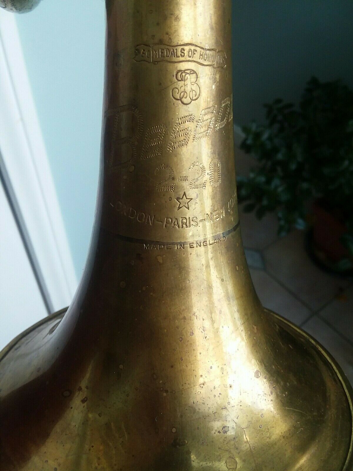 Before and After: Besson 2-20 Model Trumpet: 1963 - New Patina with Brace Modification