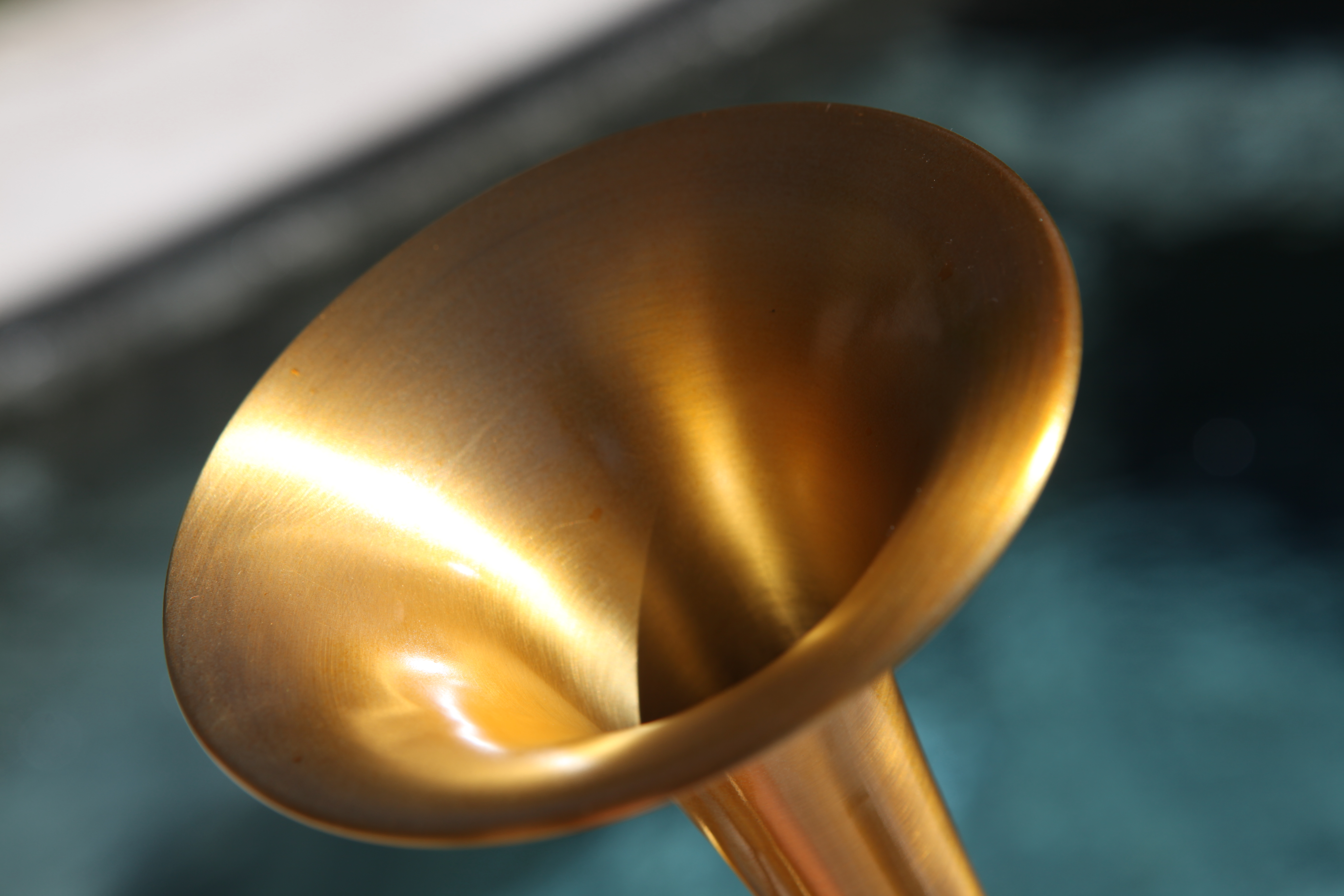 Before and After: Kanstul Fullerton Trumpet Late 1980s - Brushed - Gold Epoxy Lacquer