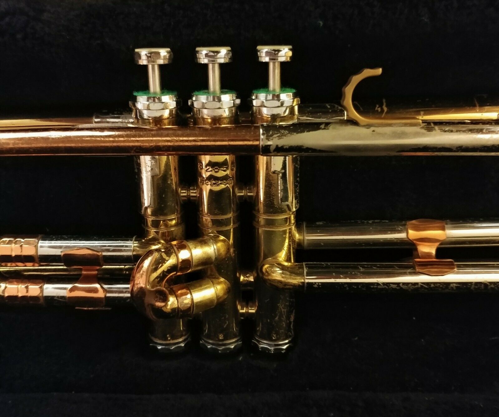 Before and After: 1950's Getzen Super Deluxe Trumpet - Brushed with Clear Epoxy Lacquer