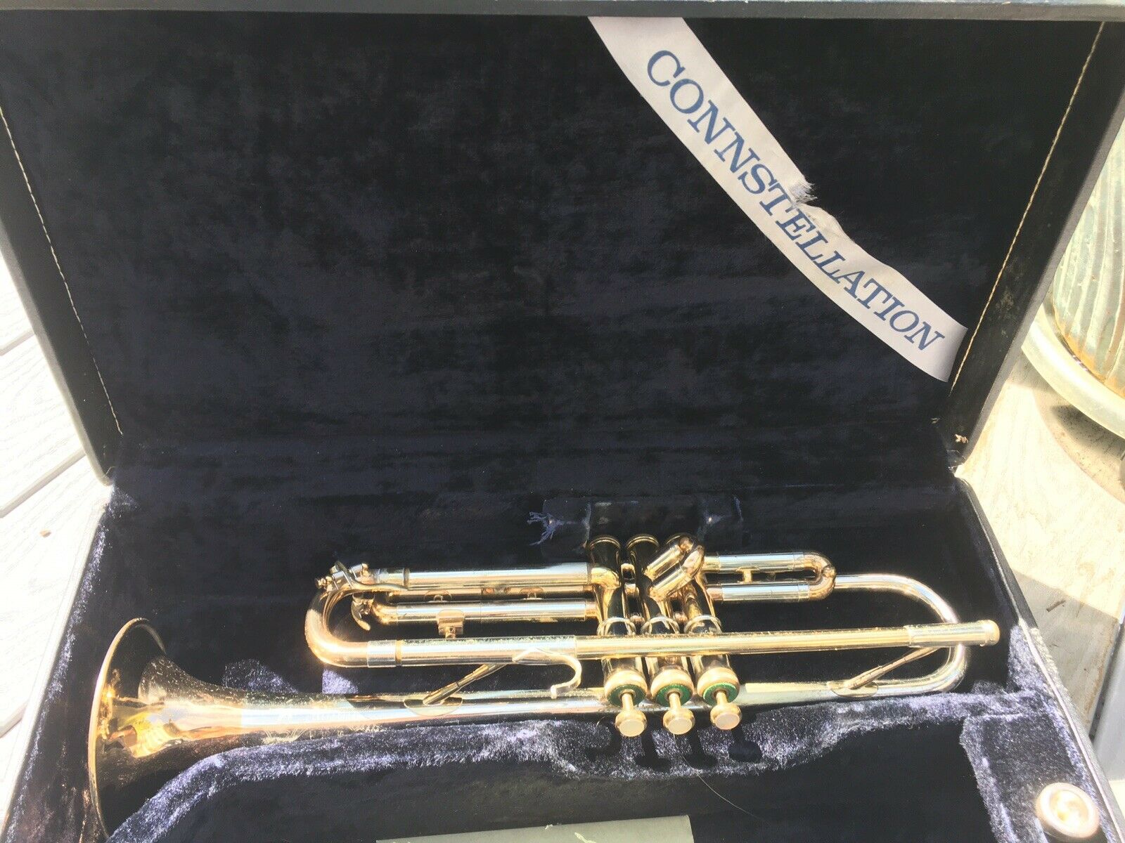 Before and After: 1964 Tri-Color Olds Special Trumpet - Clear Epoxy Lacquer - Brushed Finish