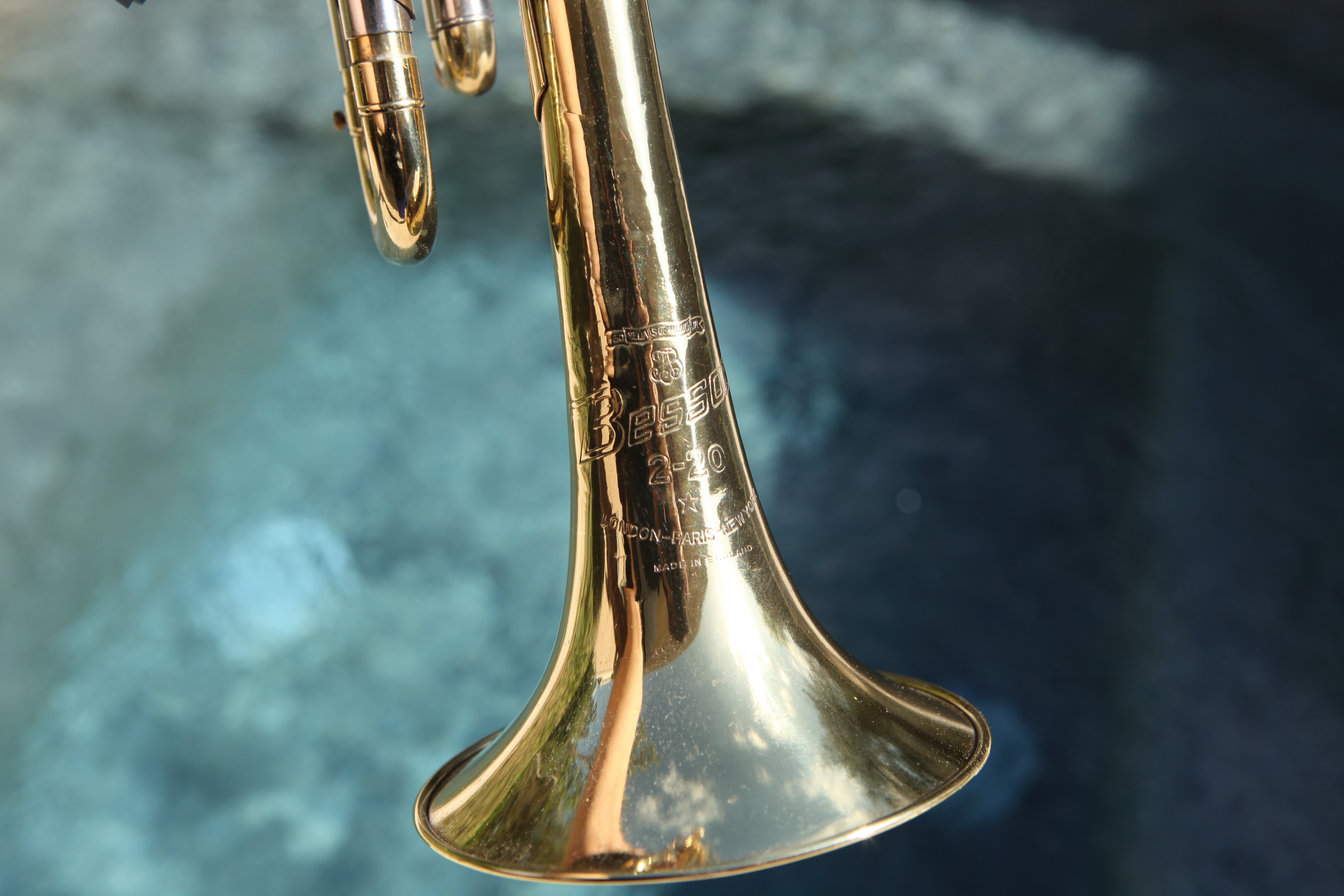 After: BESSON 2-20 Trumpet: MADE IN ENGLAND IN 1967.